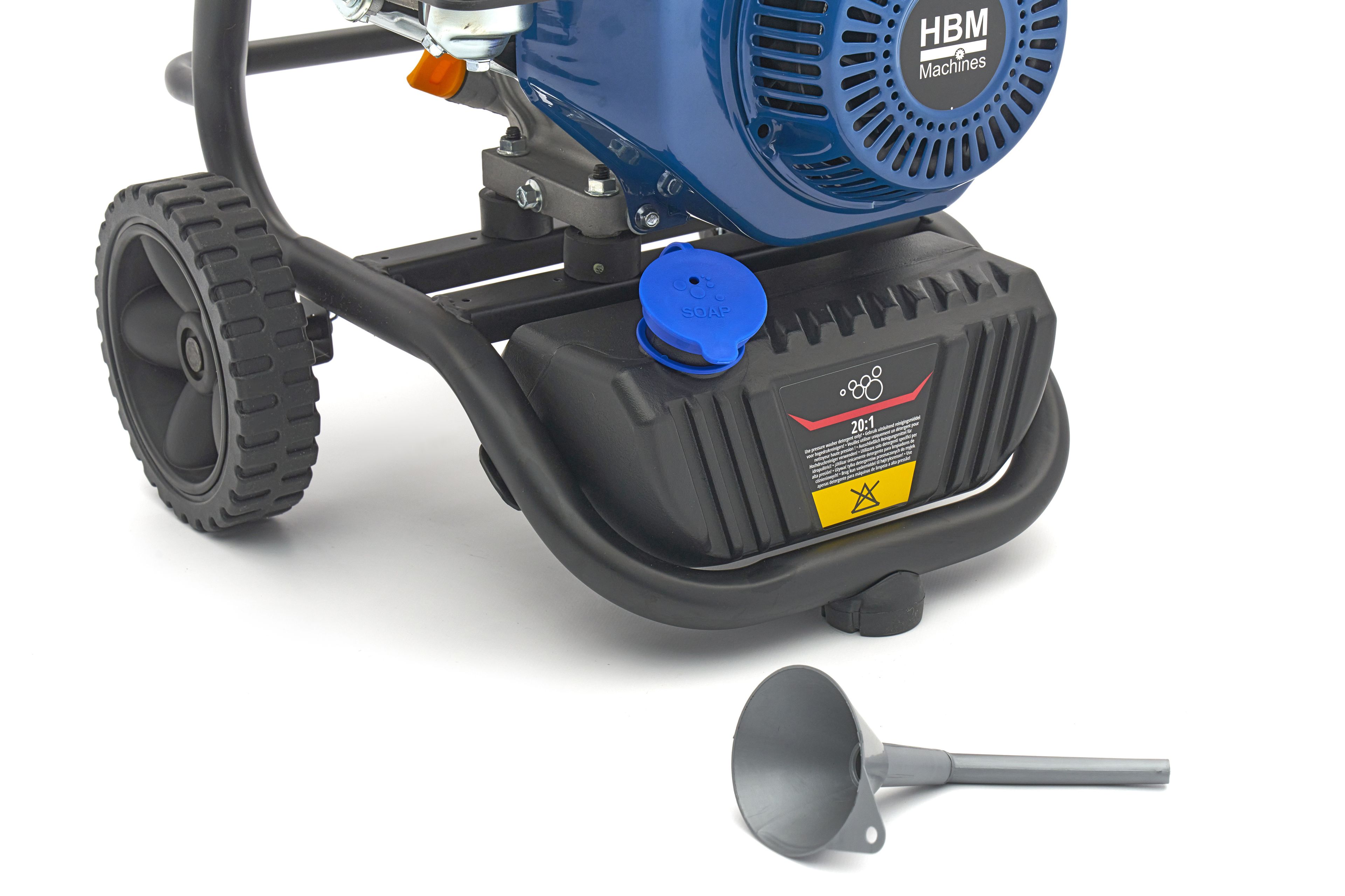 HBM benzine hogedrukreiniger 186 bar 8,7L/min 196cc Image 18