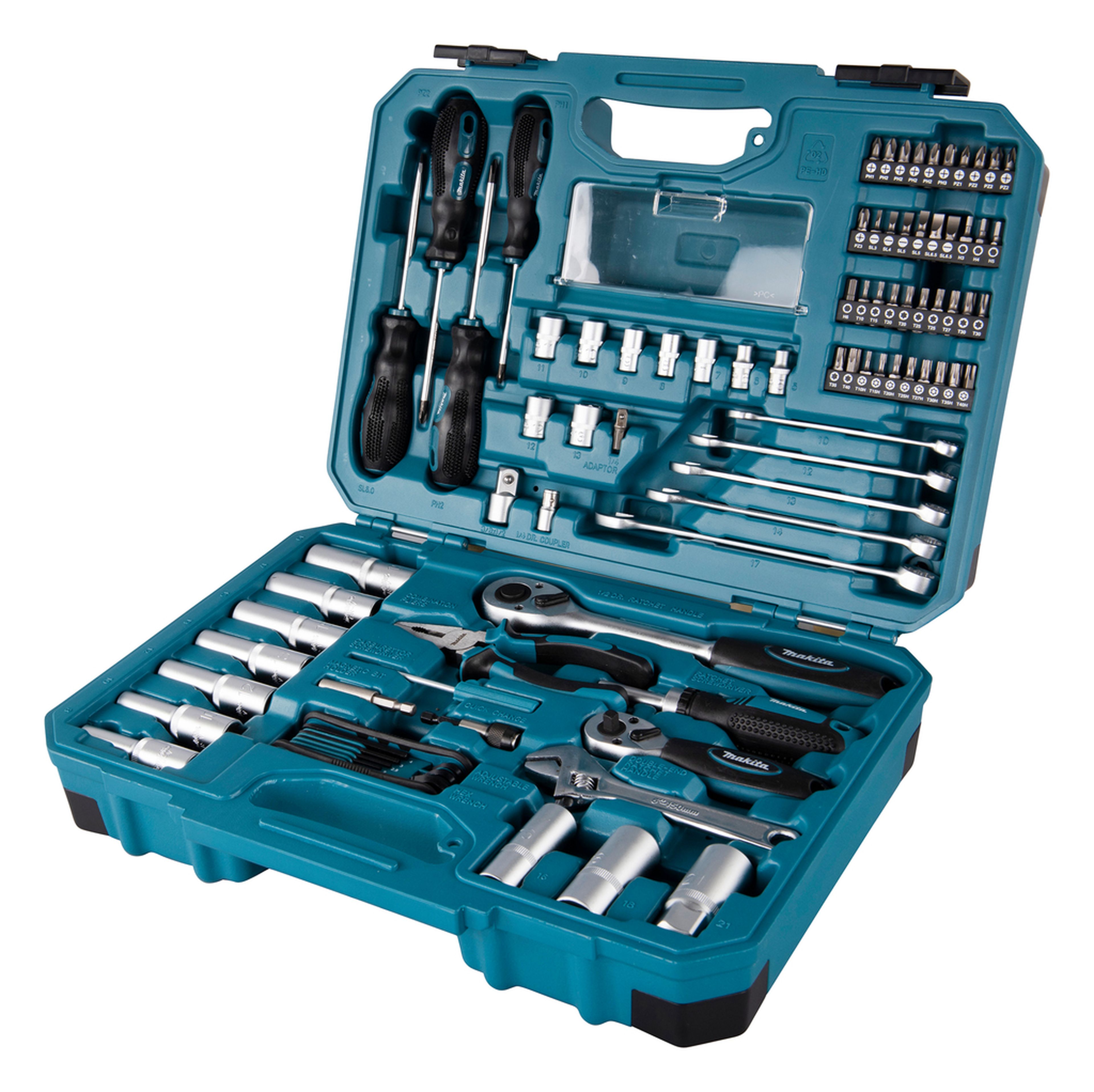Set di attrezzi ricaricabili Makita da 87 pezzi E-08458