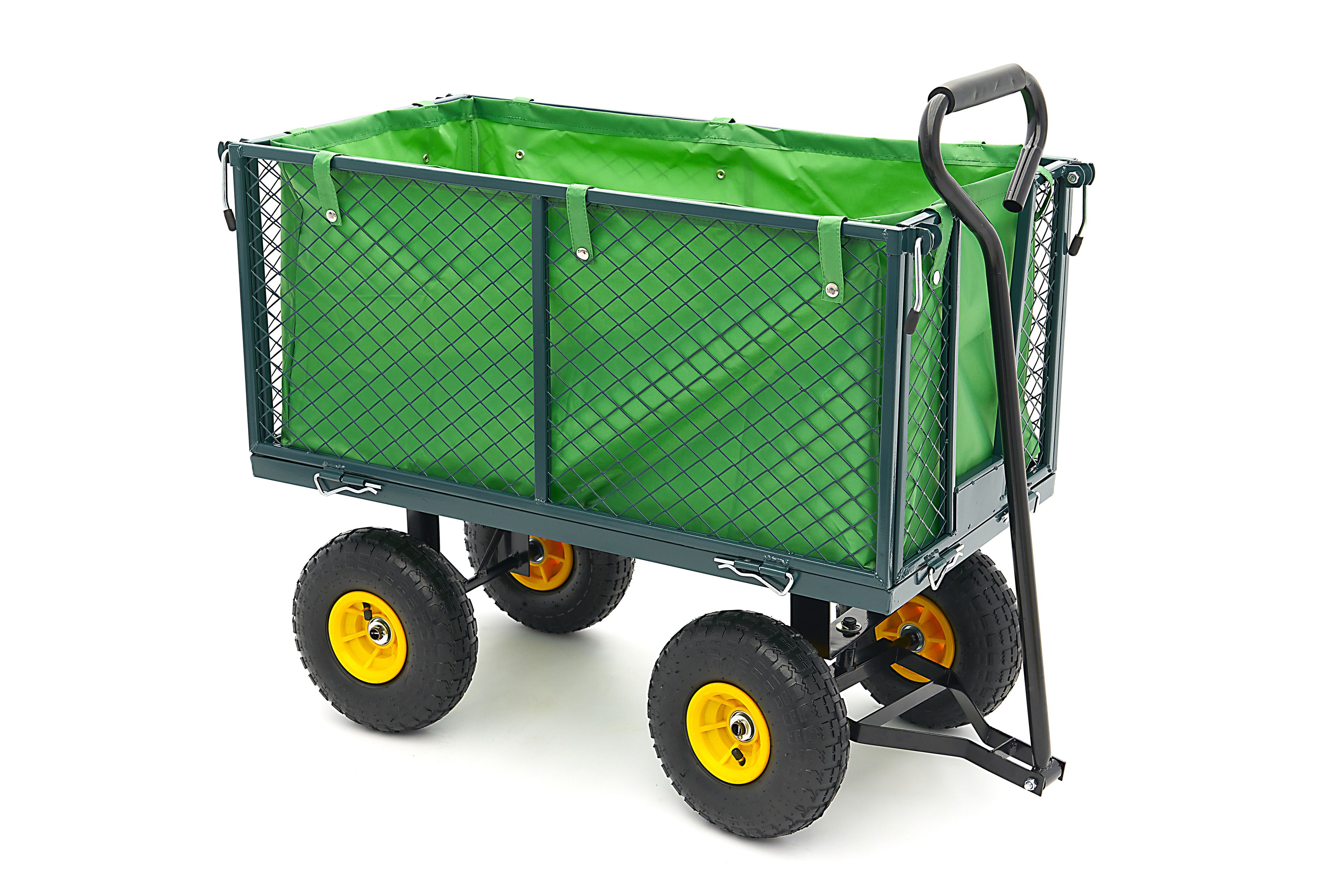 HBM 100 Kg Trolley, Bollard Trolley, Garden Cart With 86 x 46 x 38 cm Cargo Box Includes Canvas Bag Image 3