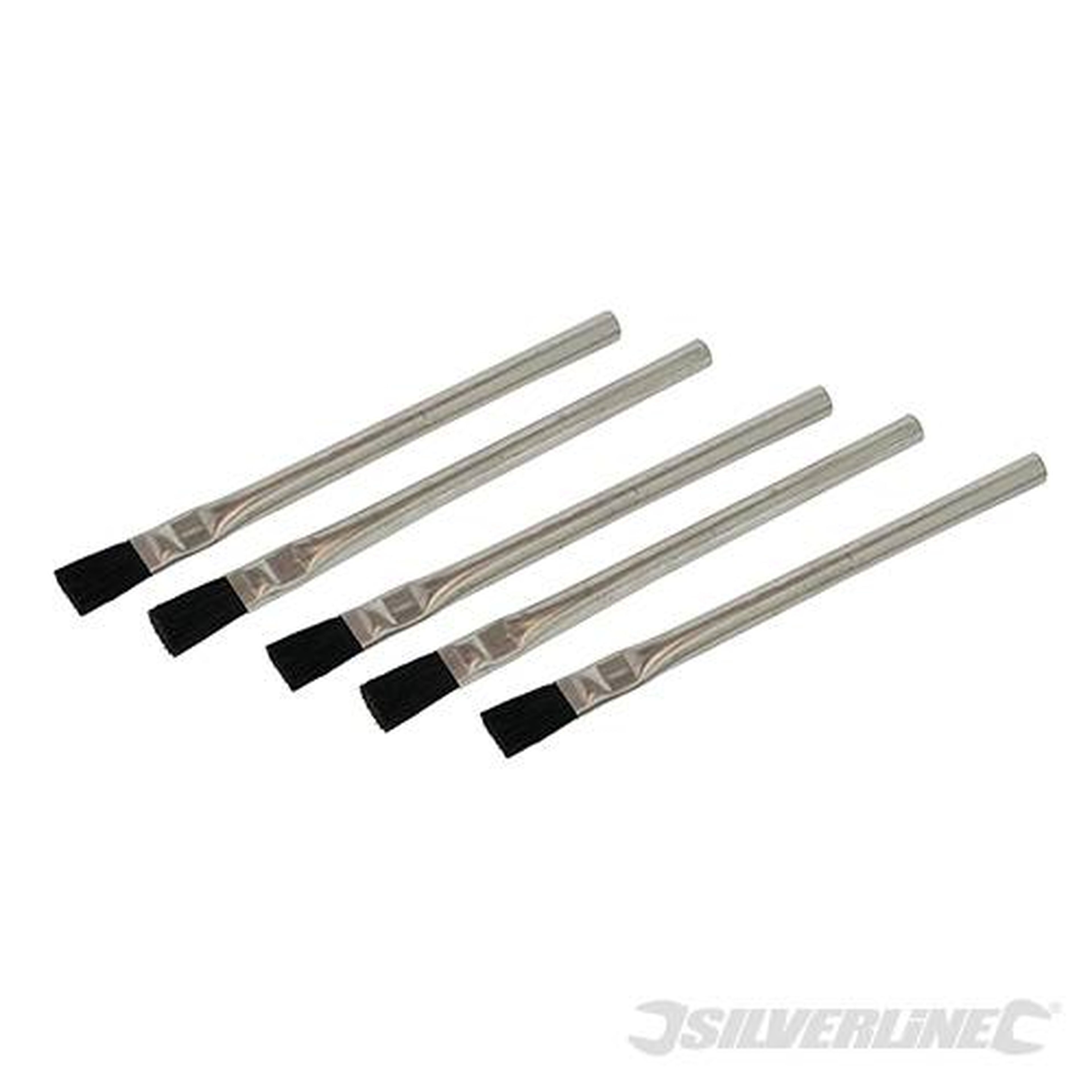 Silverline Lot de 5 pinceaux pour flux de soudure 15 mm