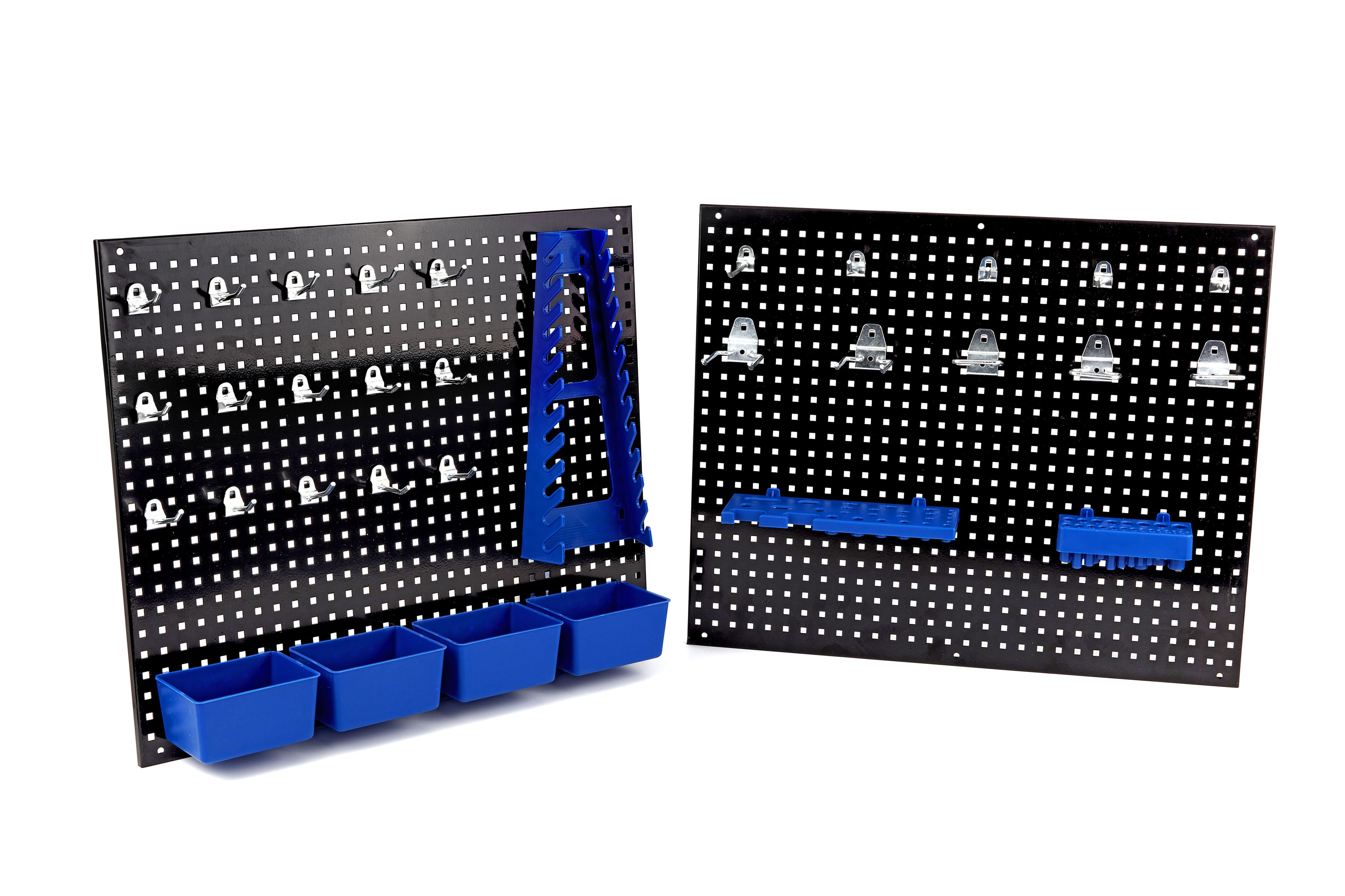 HBM 34-teilige Werkzeugwand aus Stahl mit Haken und Behältern