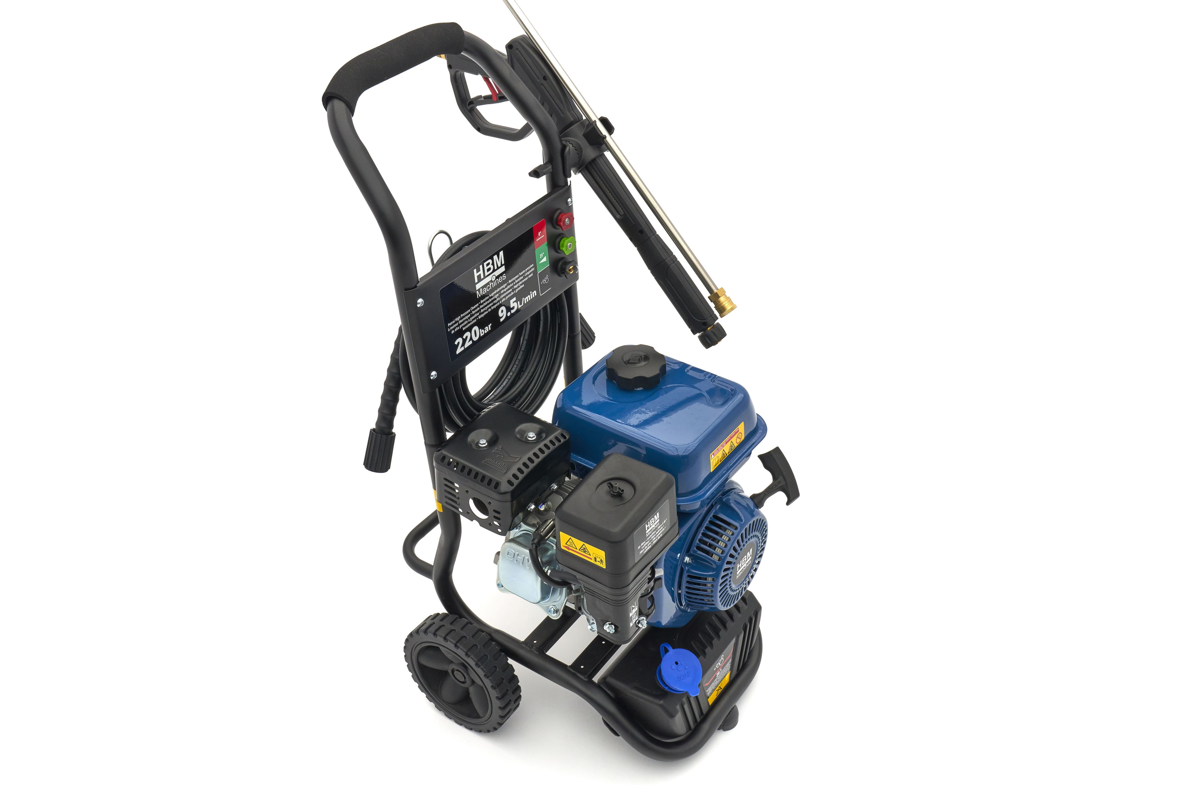 HBM benzine hogedrukreiniger 220 bar 9,5L/min208cc Image 9