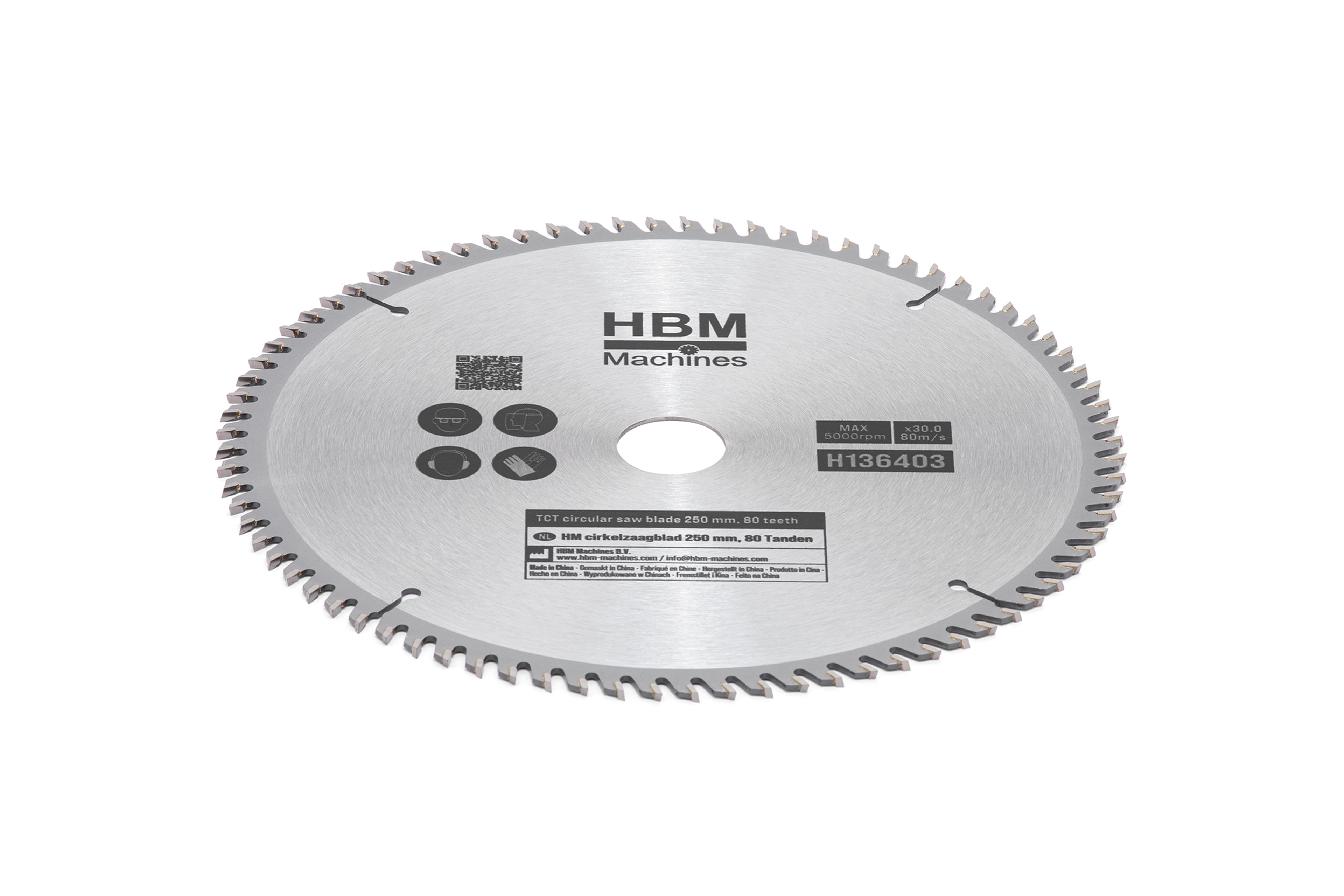 HBM lames de scie circulaire HM 250 mm 80 dents Image 2
