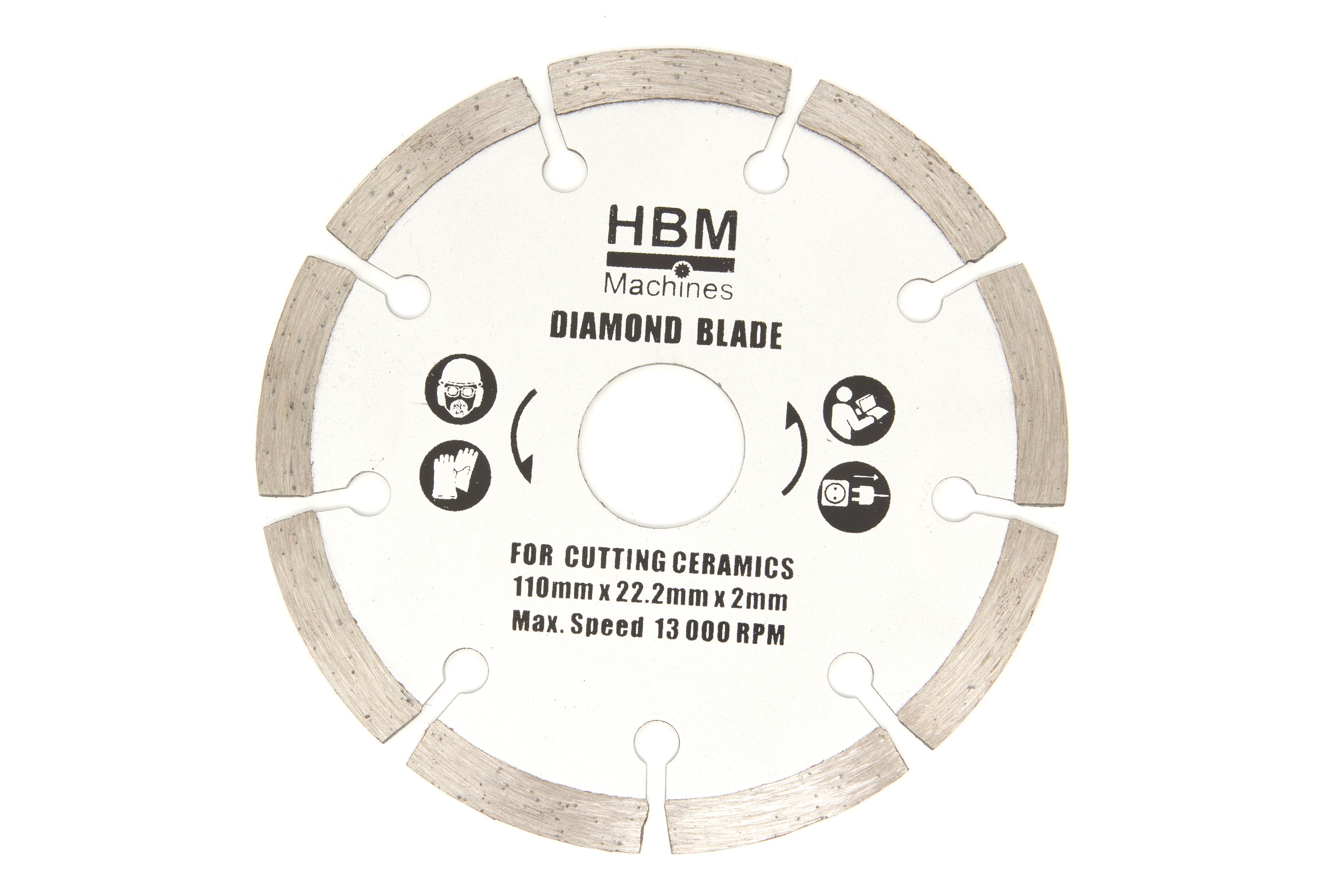 HBM 110 mm hojas de sierra para la sierra de inmersión profesional HBM de 115 mm y 1050 vatios