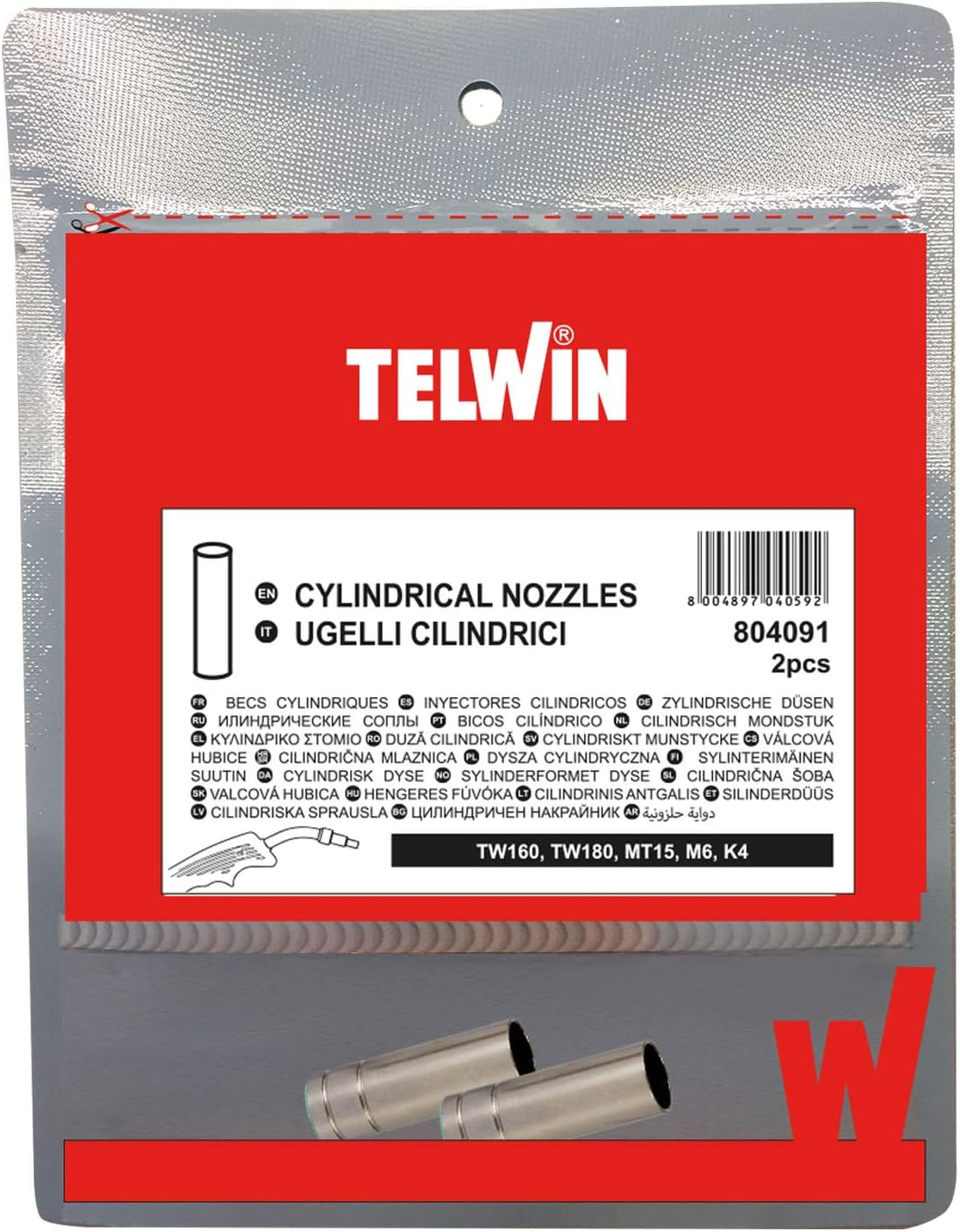 Telwin nozzle cilindrisch ( 2 stuks)