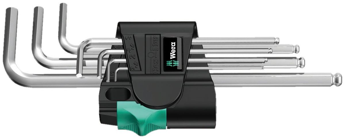Wera Sechskant-Winkelschlüssel-Satz 1,5−10 mm Edelstahl Kugelkopf