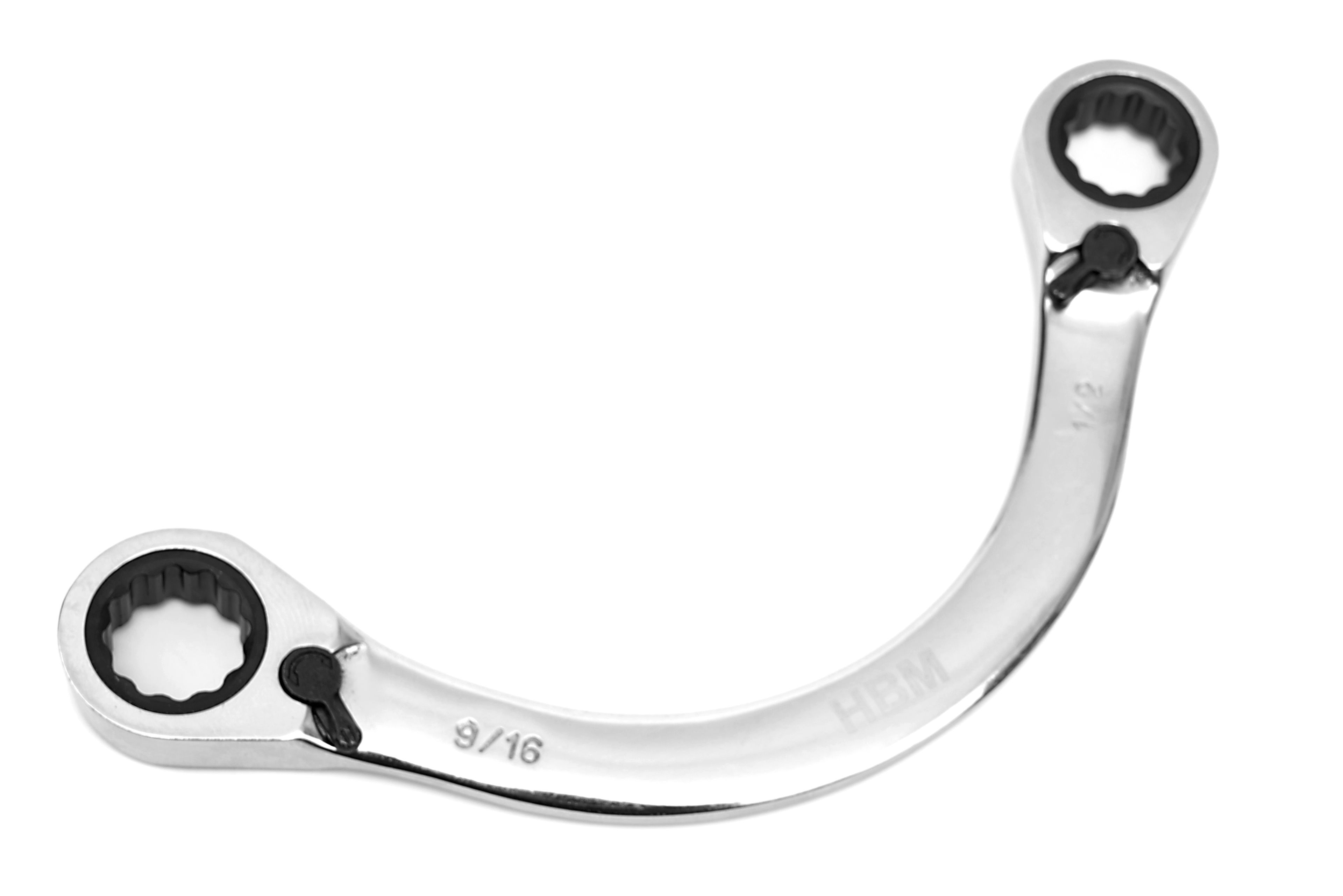 Juego de llaves de arranque profesional HBM de 4 piezas, juego de llaves de media luna Image 6