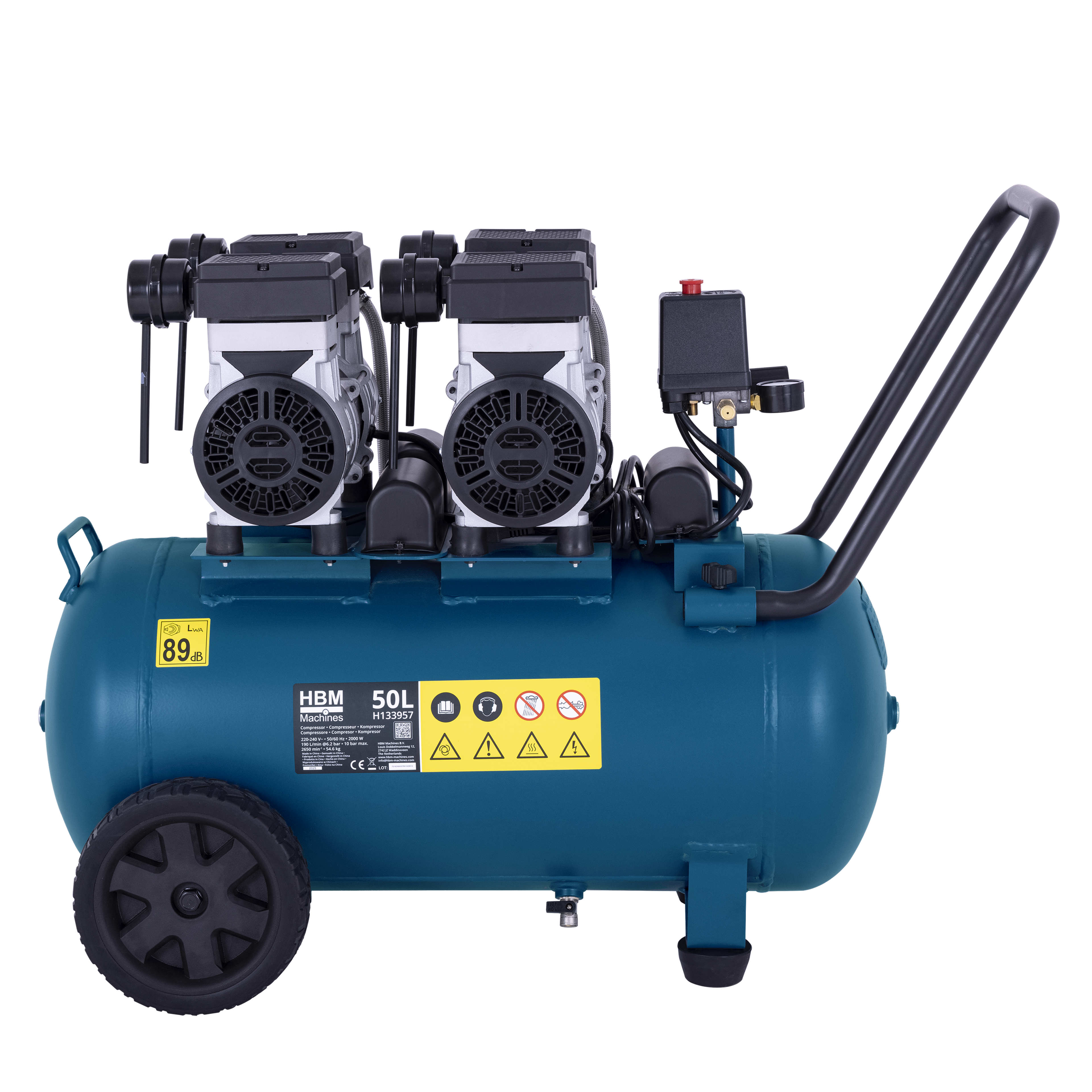 HBM Low Noise compressor 50 liter Image 5