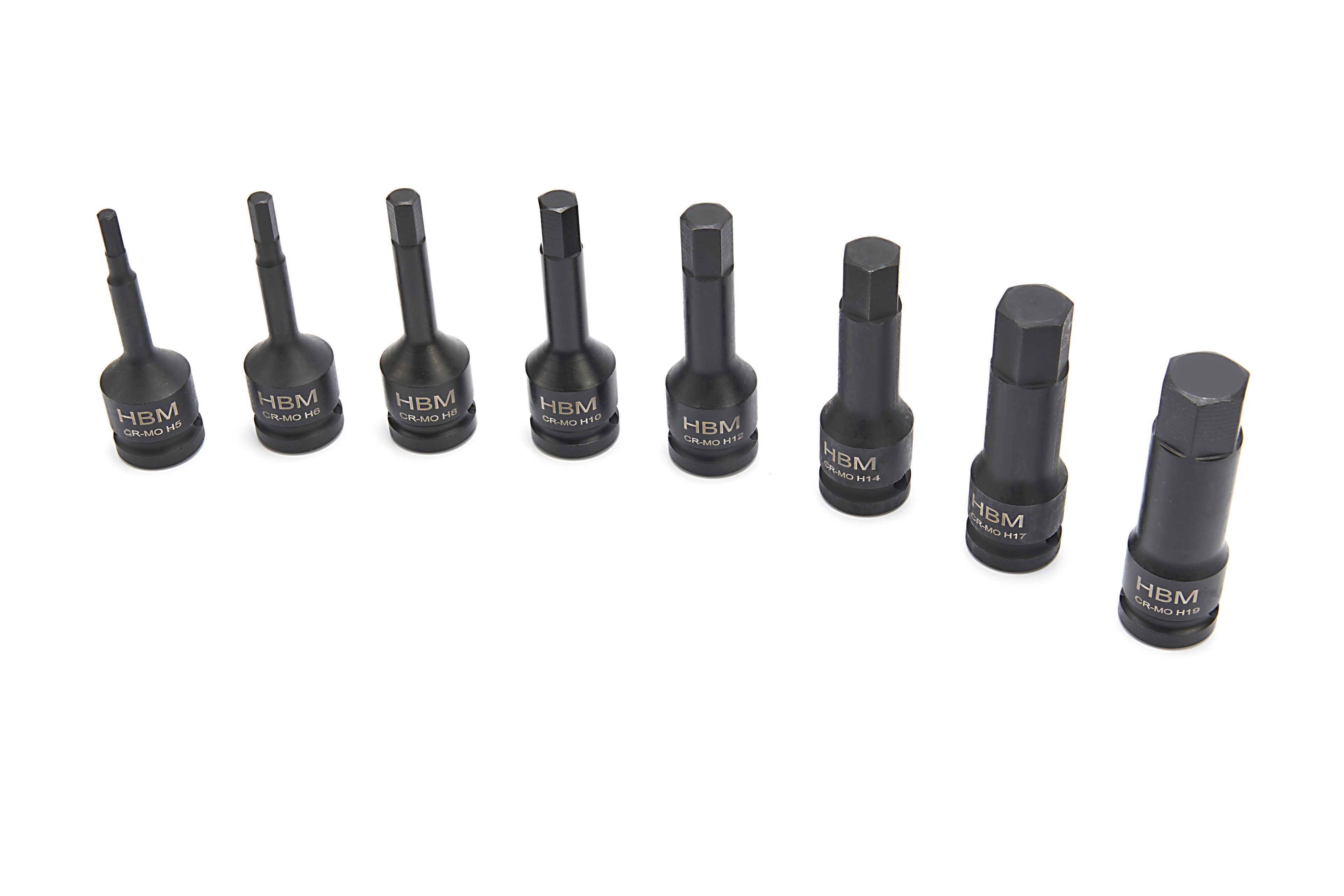 HBM lange inbus krachtdoppenset 1/2 inch, 8-delig Image 3