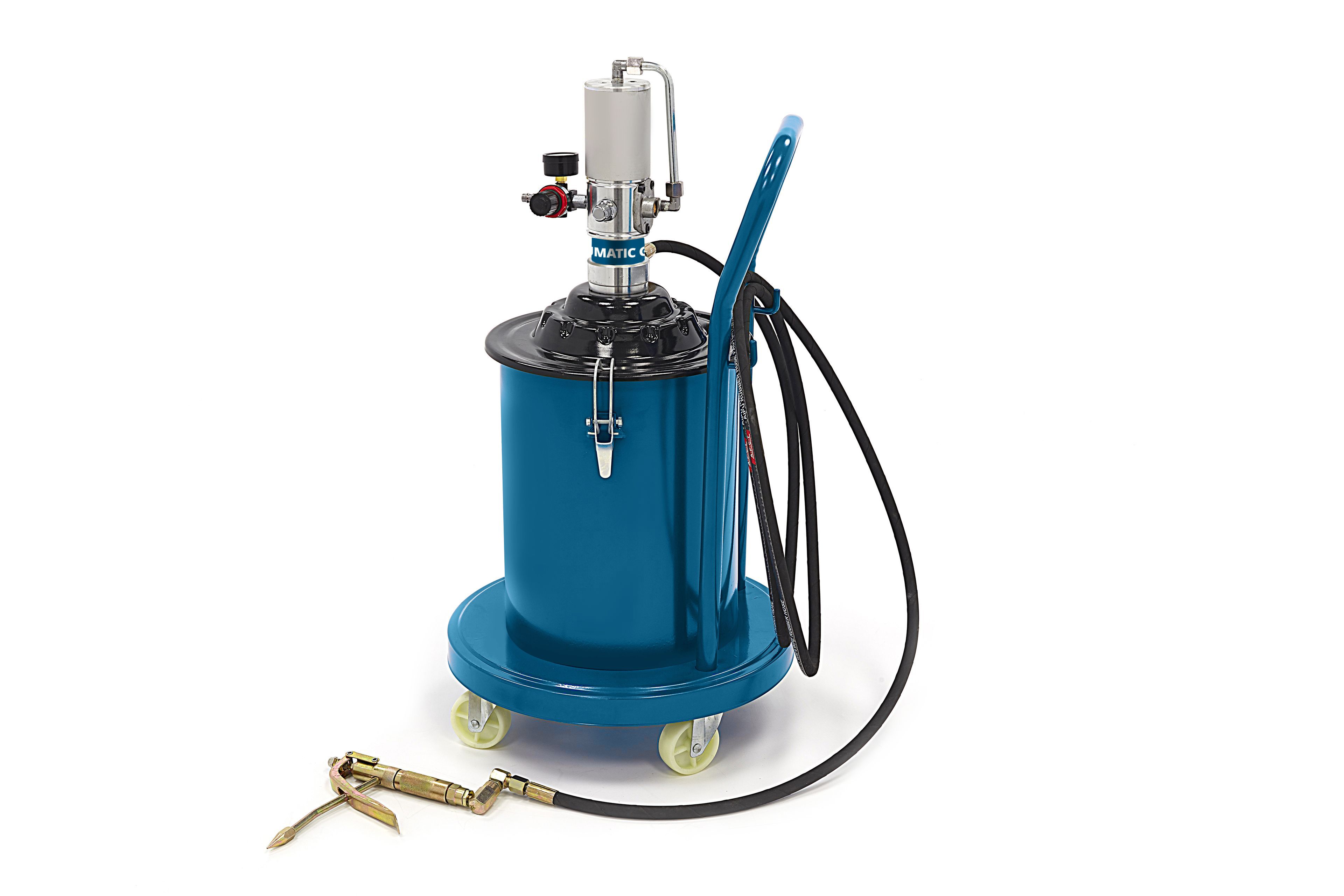 HBM Bomba de grasa neumática móvil de 20 litros 300-400 bar de presión Image 4