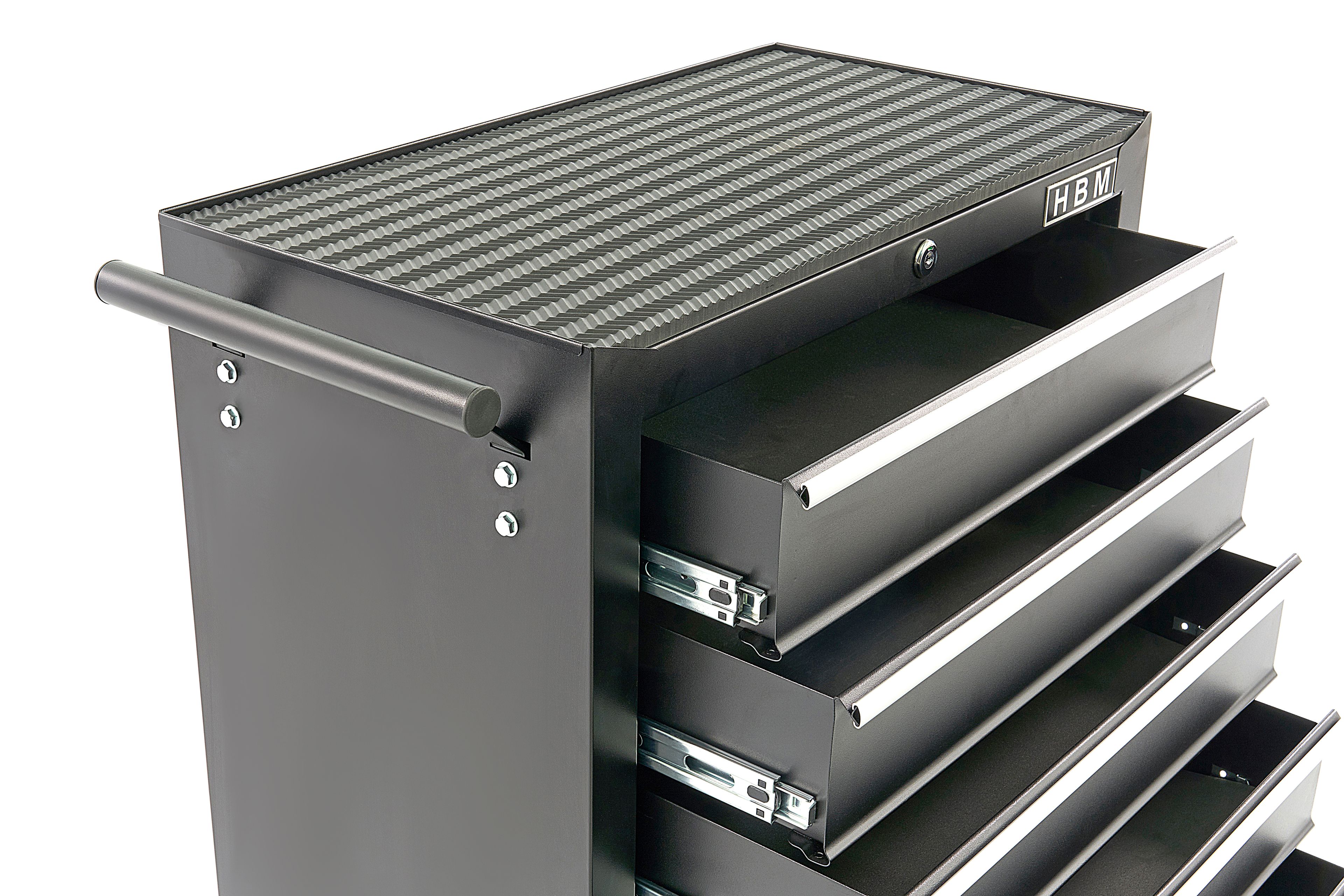 Carrello portautensili HBM con 5 cassetti - 62 cm - nero Image 6