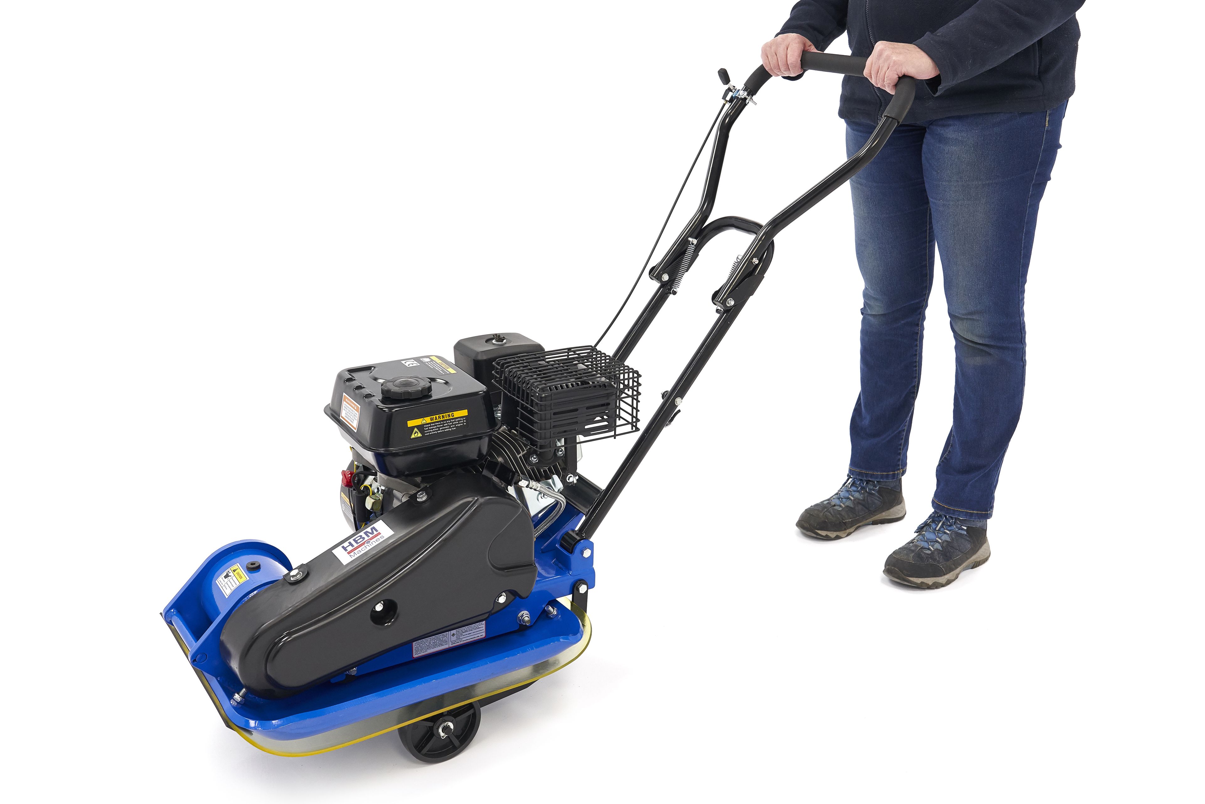 HBM 6,5 PK / 196 CC Plaque vibrante avec jeu de roues et plaque de protection de pavage 13000N Image 8