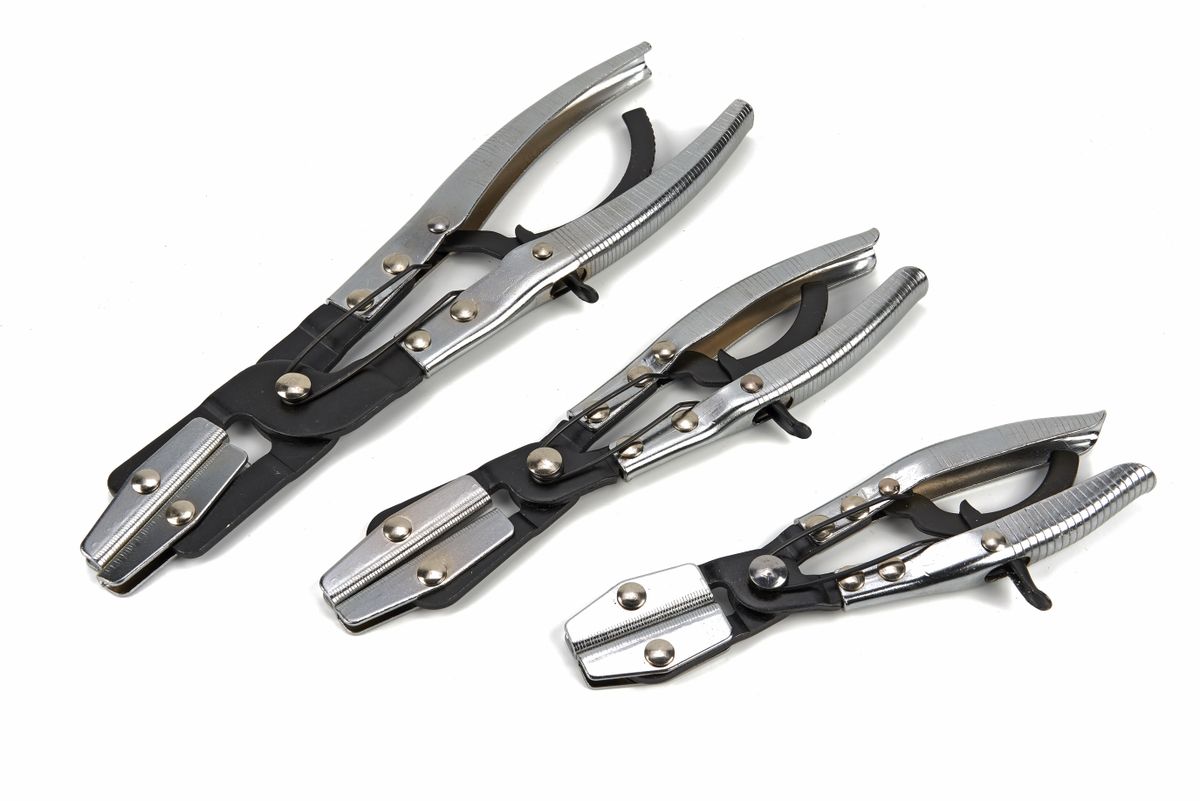 Conjunto de pinzas para mangueras profesionales de 3 piezas HBM