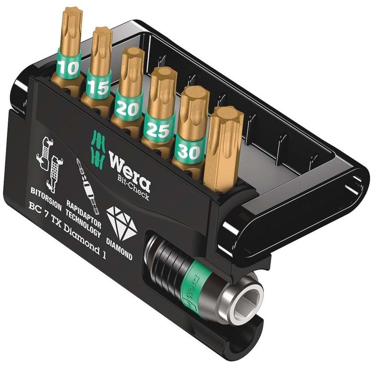 Wera Bit-Check 7 torx TX10-40 diamond 5 stück