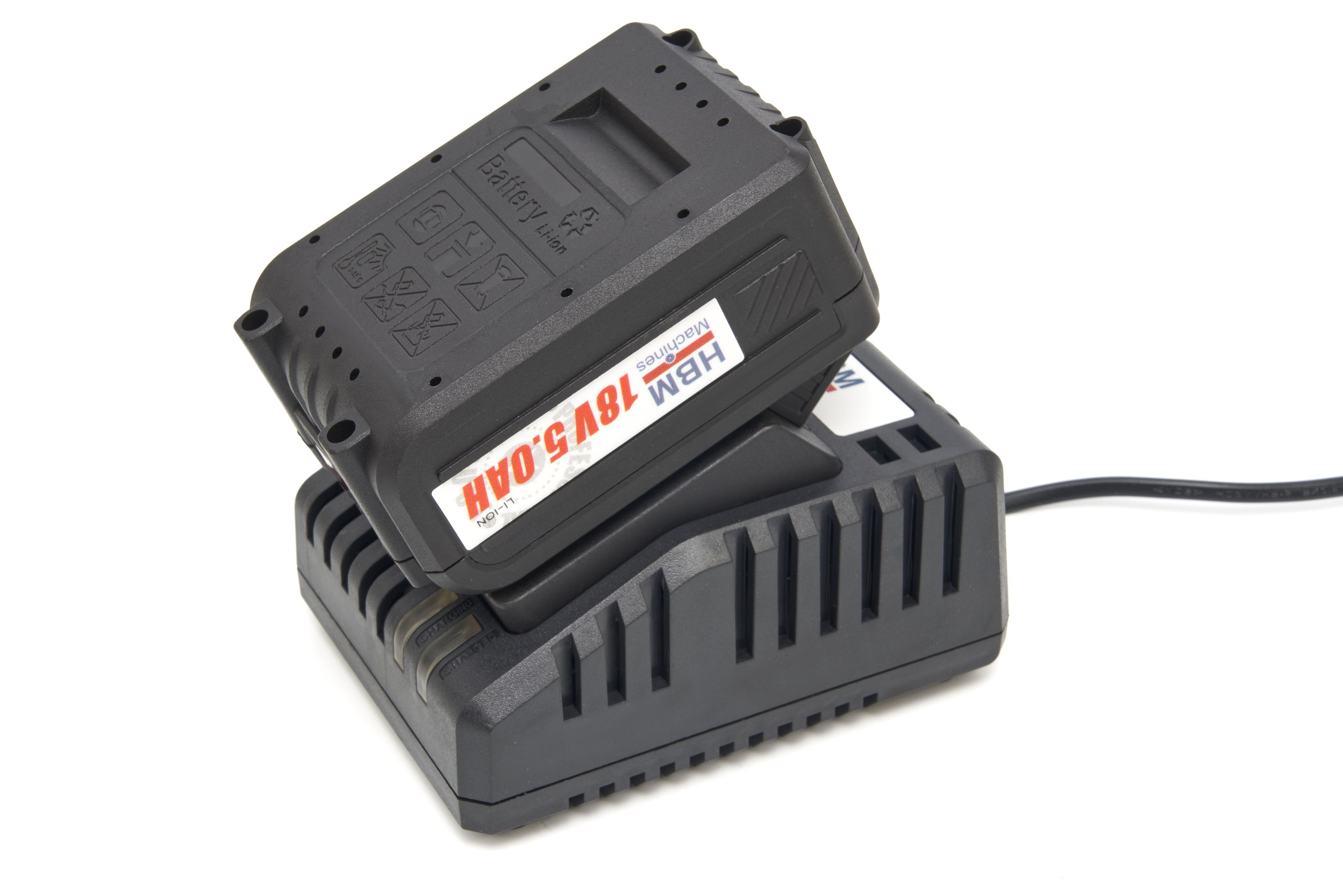 Caricabatterie HBM 20 Volt 5,0 AH per pompa da giardino, pompa dell'acqua Image 2