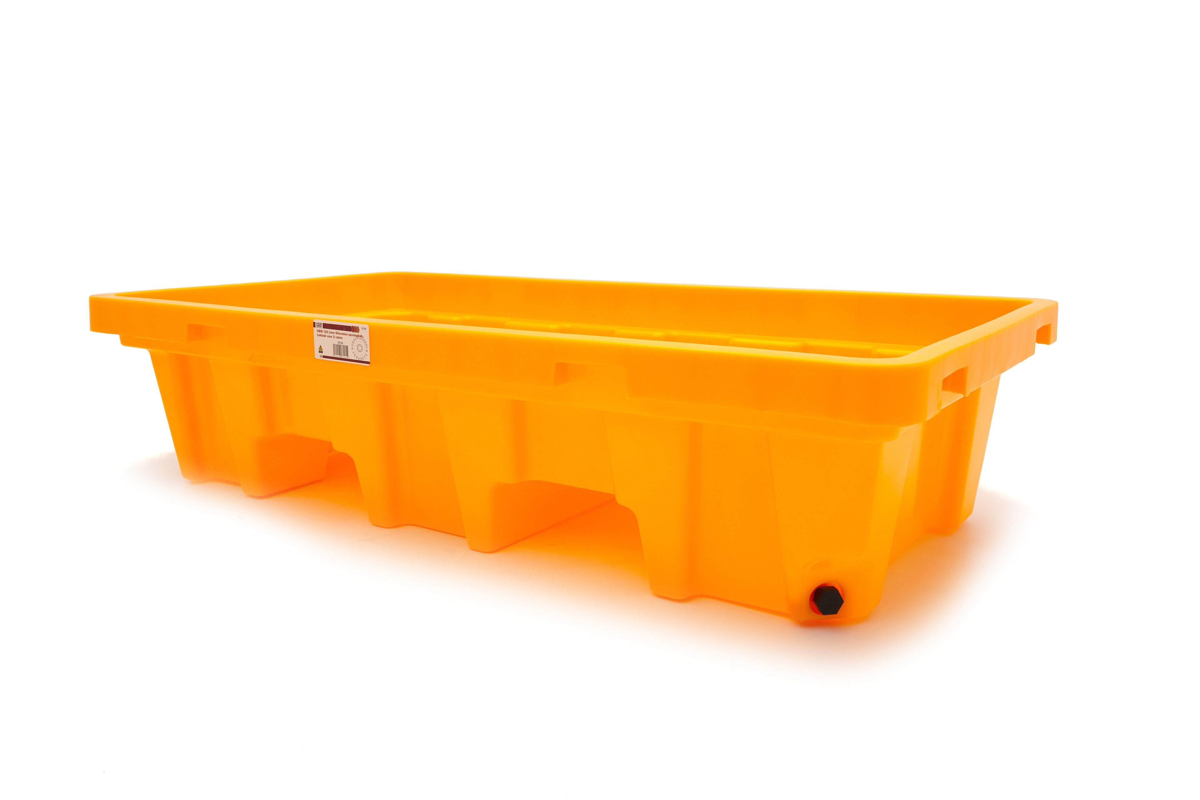 HBM 120 Litros Bandeja de recogida de barriles de aceite, Bandeja de goteo para 2 barriles Image 6