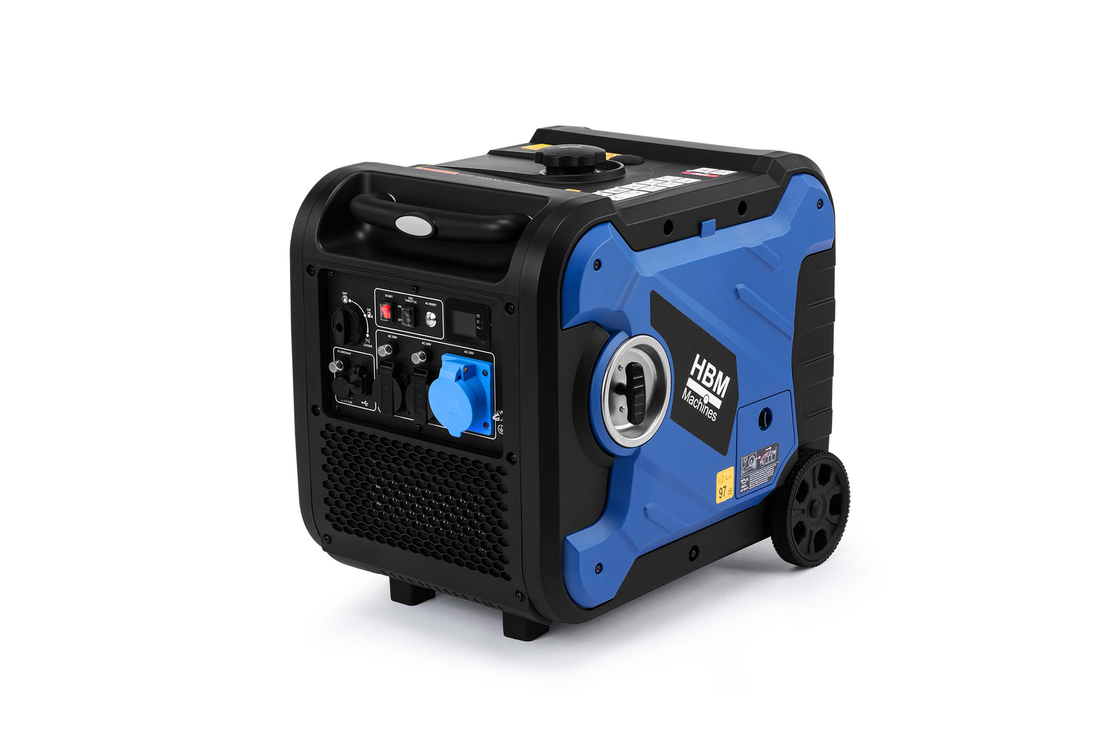 HBM générateur onduleur avec moteur à essence de 327 cm³ 230V 6500W Image 4