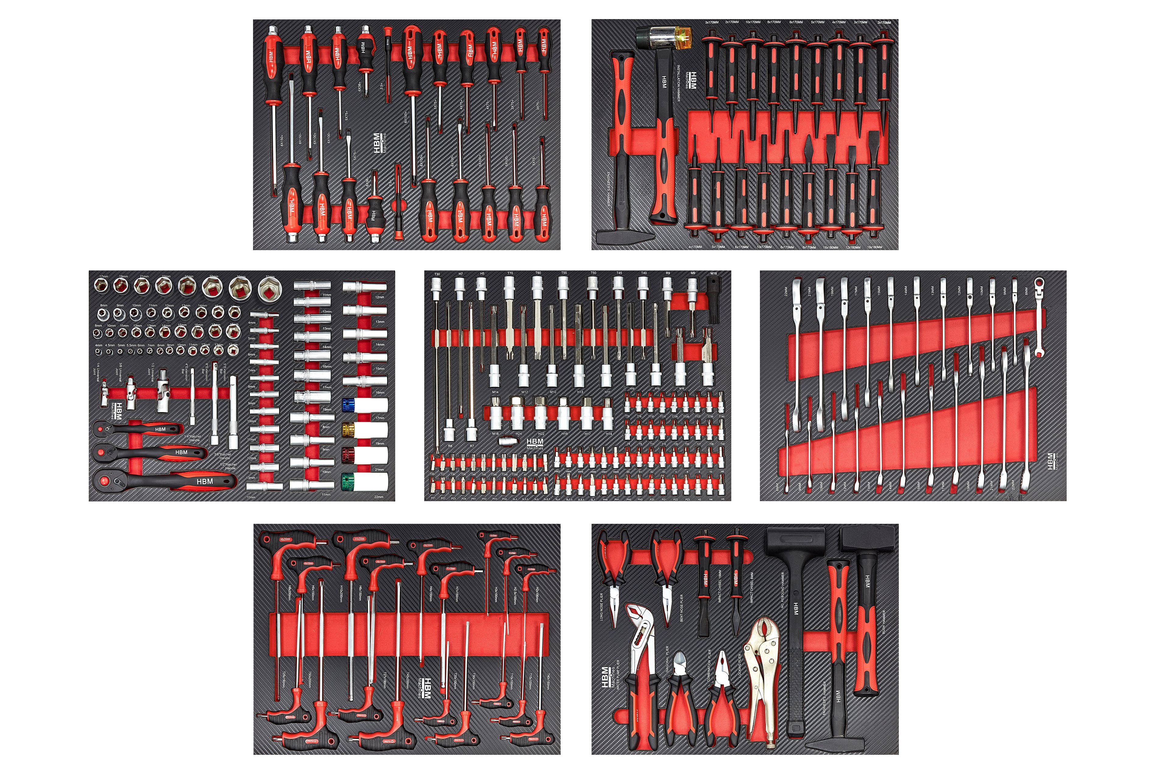 HBM XL Premium Gevulde Gereedschapswagen met Deur - 274 Delig Image 3