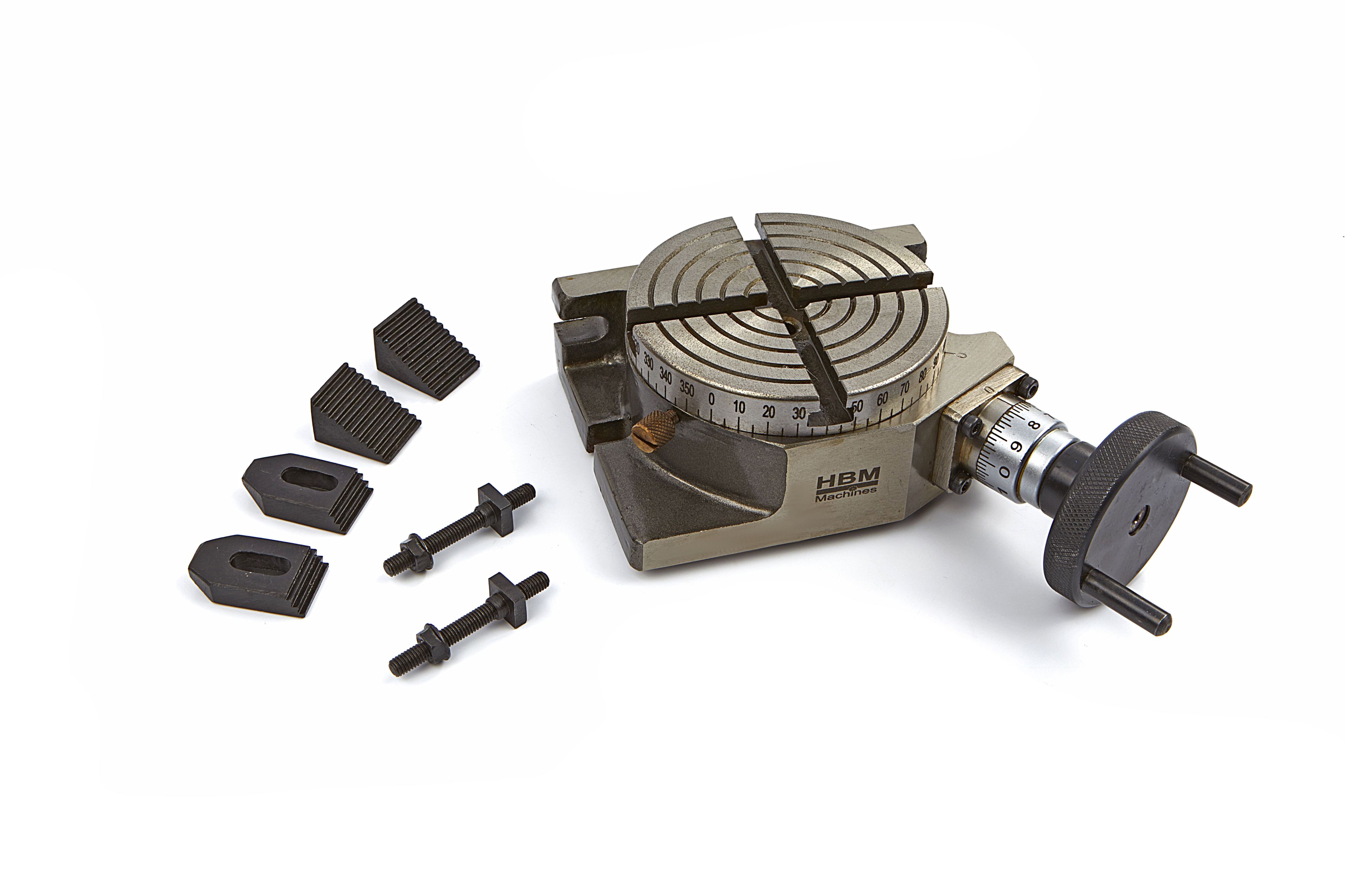 HBM 100 mm Verdeeltafel met Opspanset