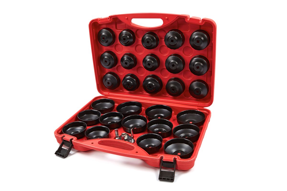 HBM Juego de desmontaje de filtro de aceite de 30 piezas - Juego de cubiertas de filtro de aceite