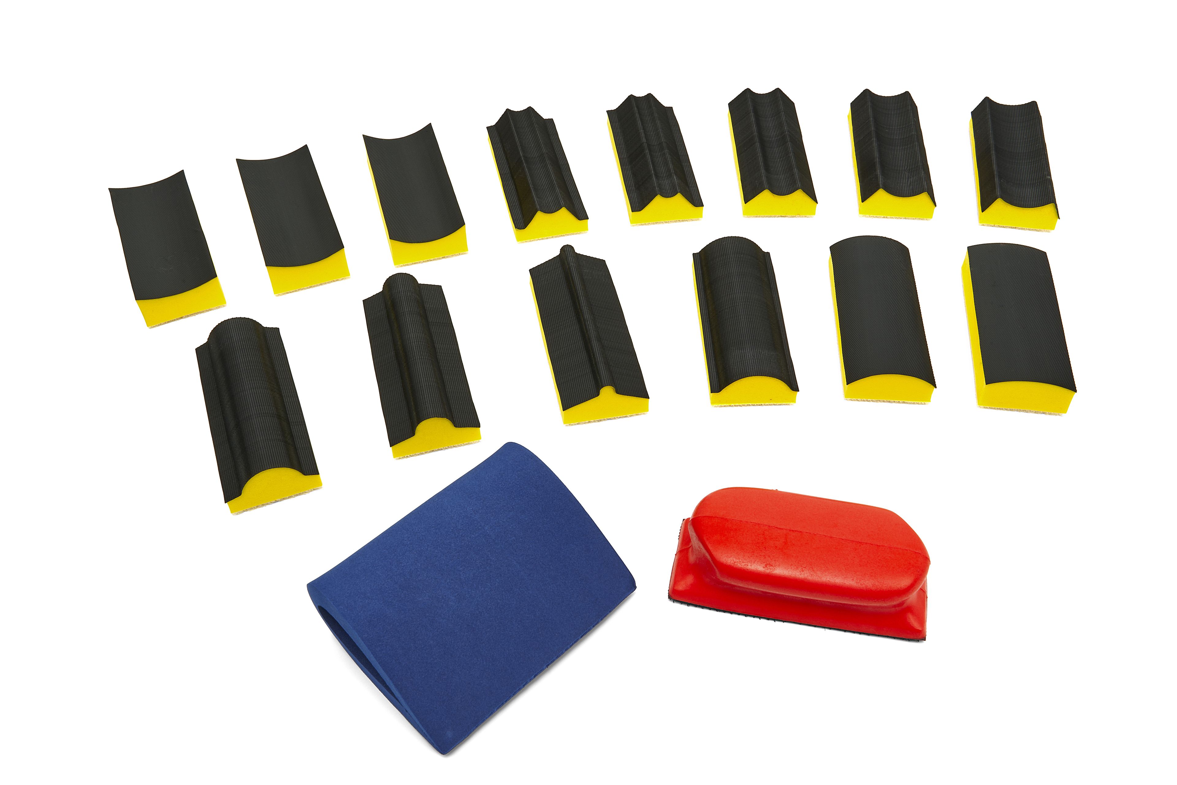 HBM Jeu de blocs de ponçage professionnel de 16 pièces Image 3