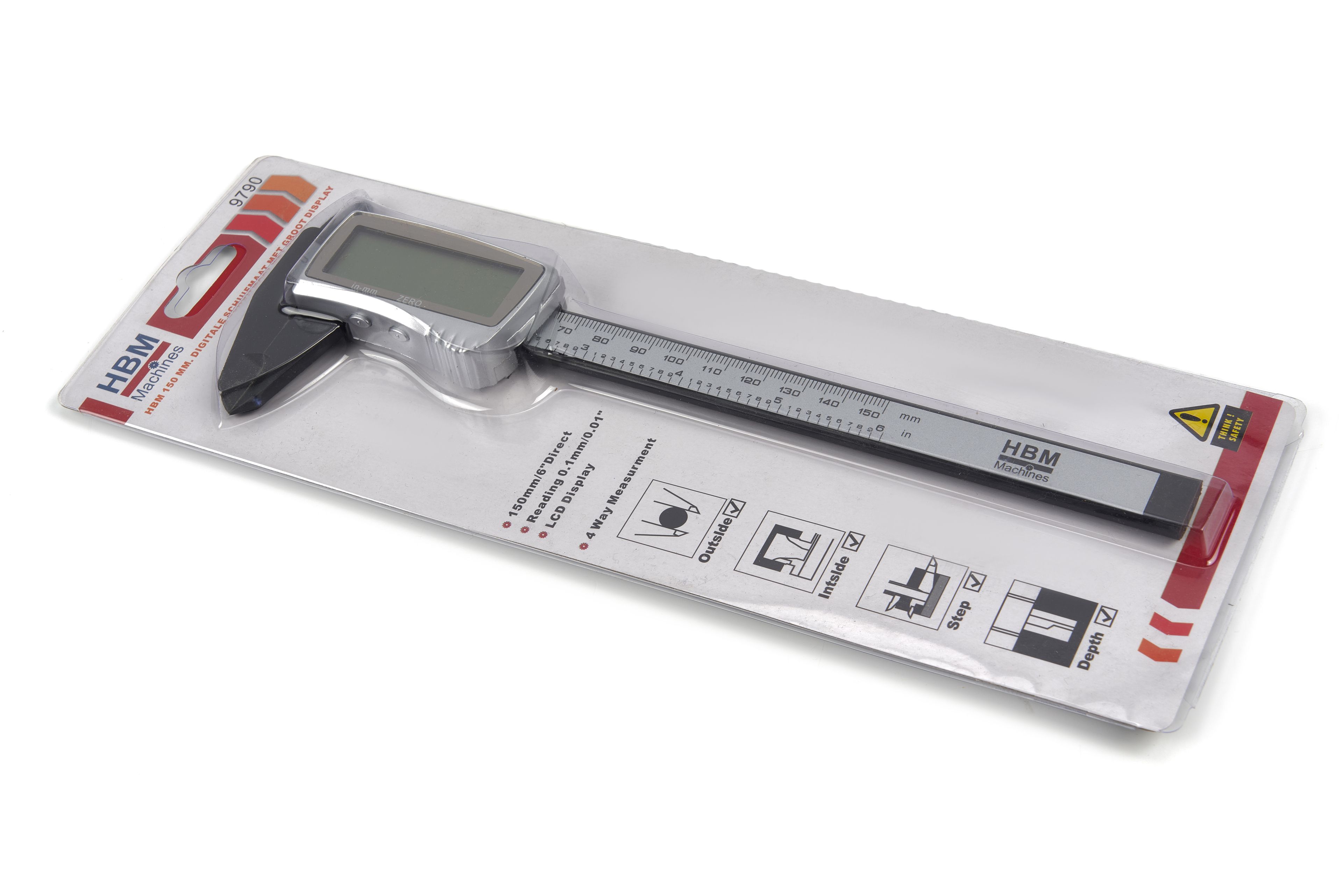 HBM 150 mm. Digitaler Messschieber mit großem Display Image 6