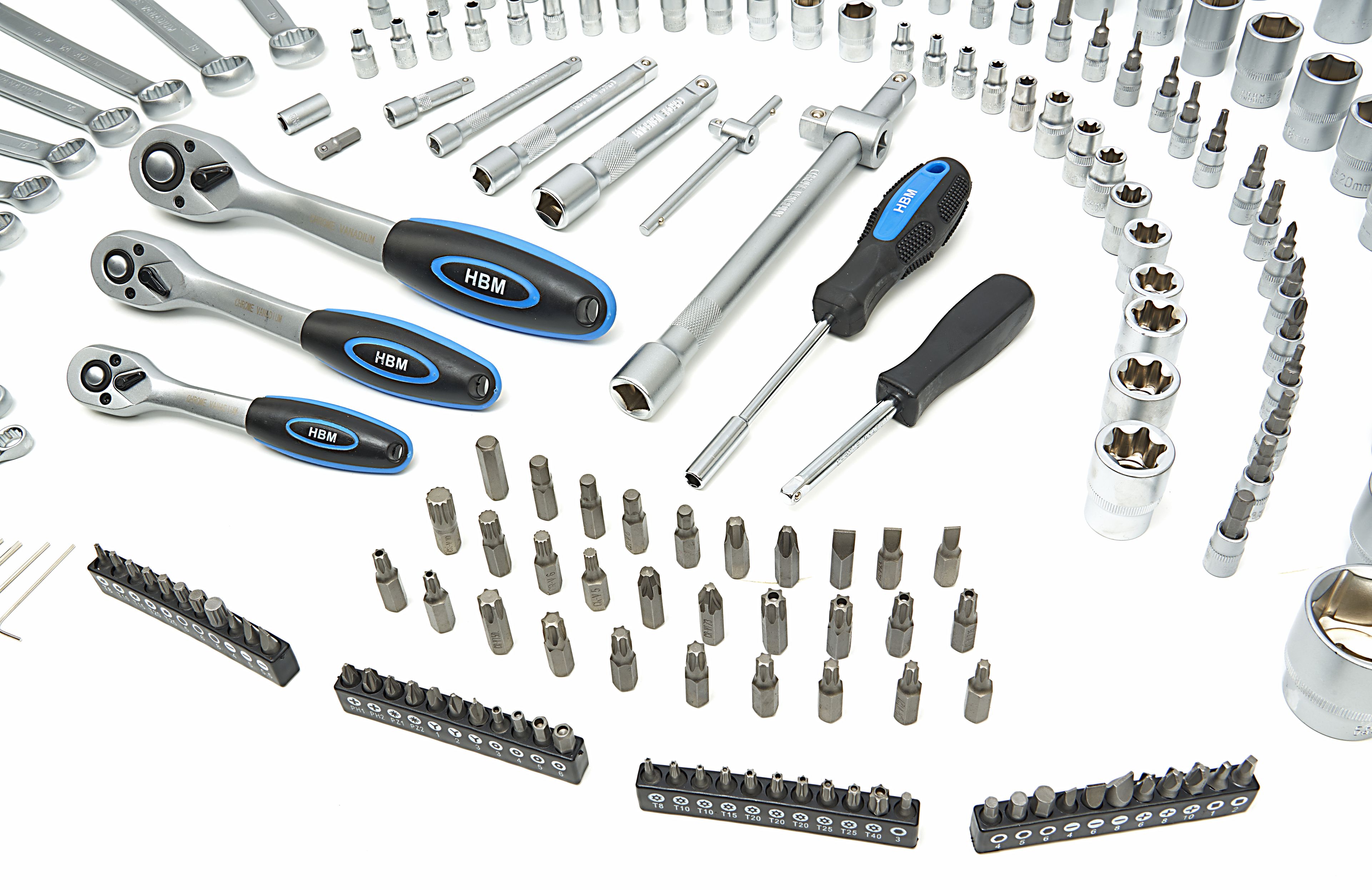 HBM Ensemble de douilles professionnelles 216 pièces Image 6
