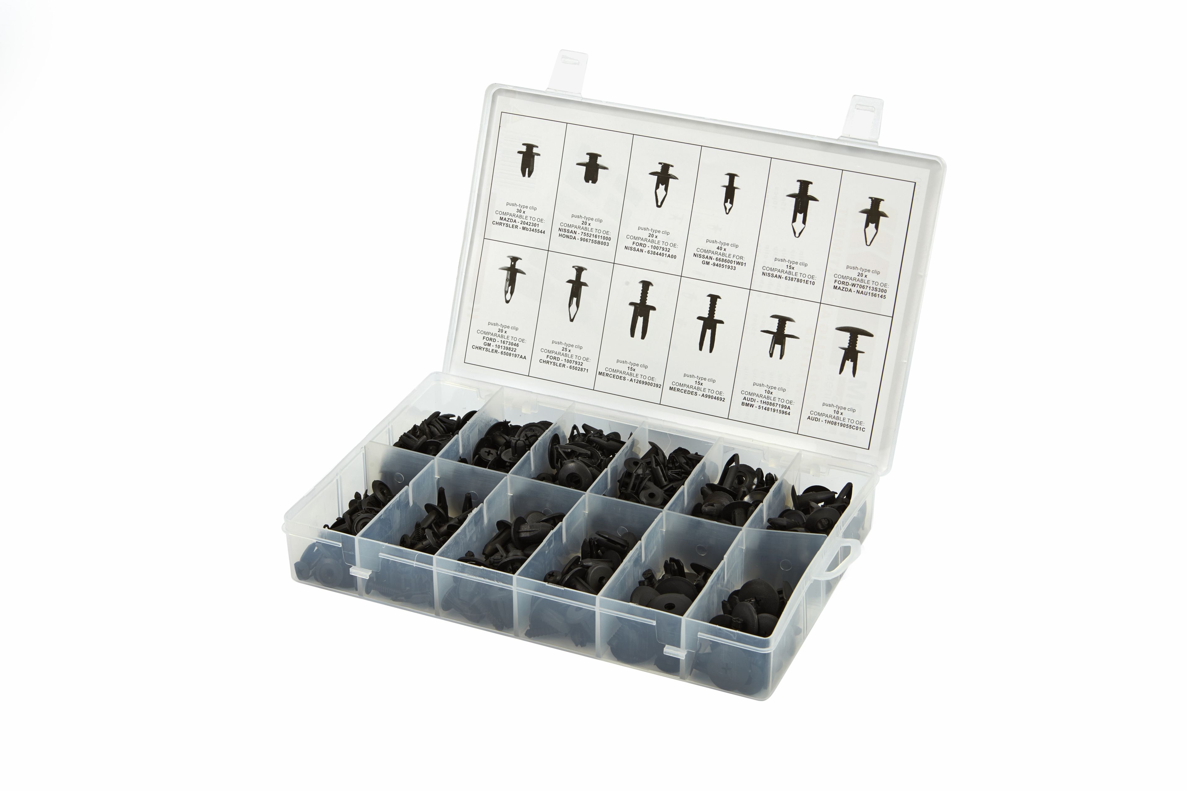 HBM Assortiment de rivets à visser 240 pièces