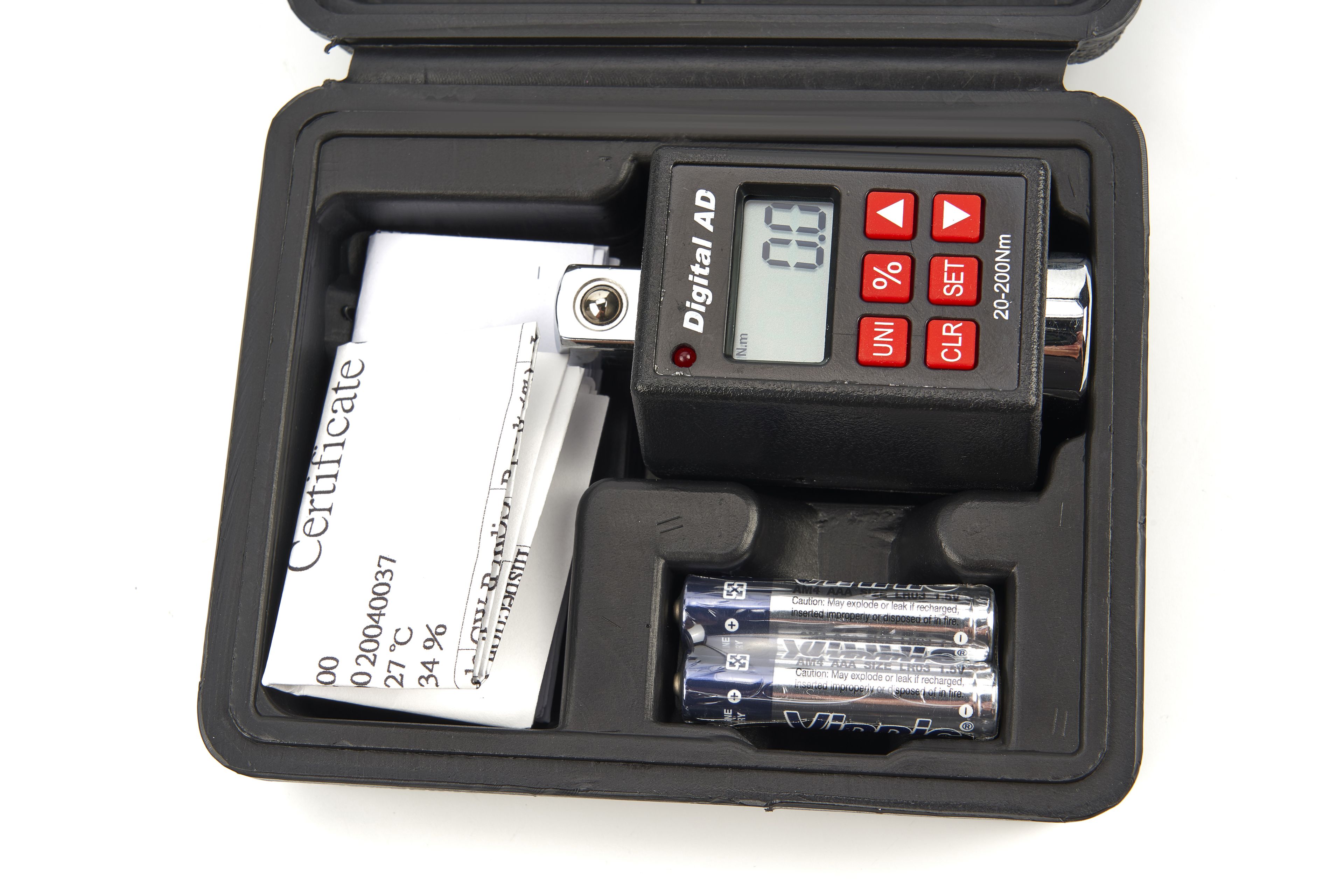 AOK Professionele Digitale Momentmeter van 20 tot 200 NM met 1/2 inch Opname Image 11