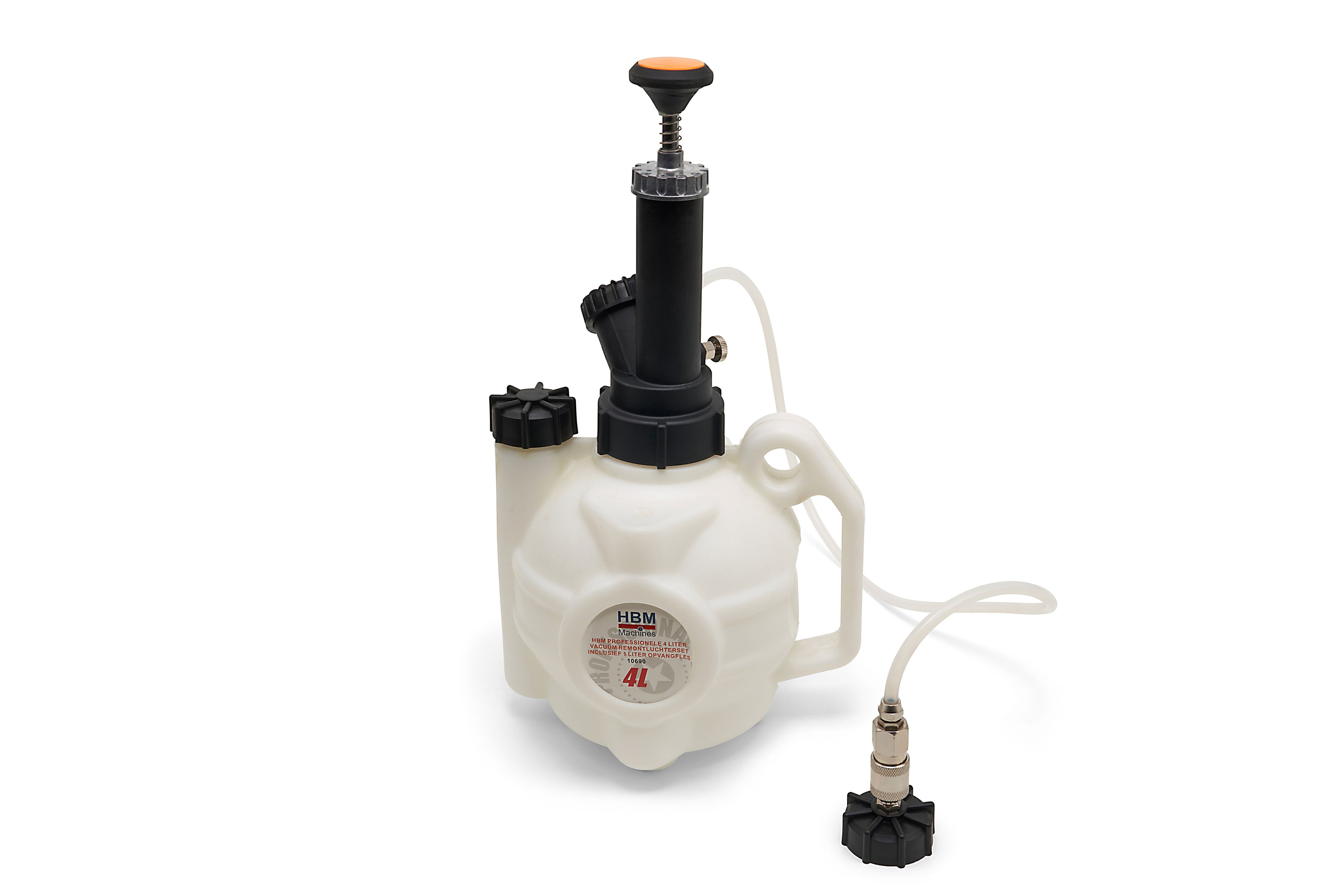 HBM Ensemble professionnel de purgeur de freins à vide de 4 litres comprenant une bouteille de récupération de 1 litre Image 2