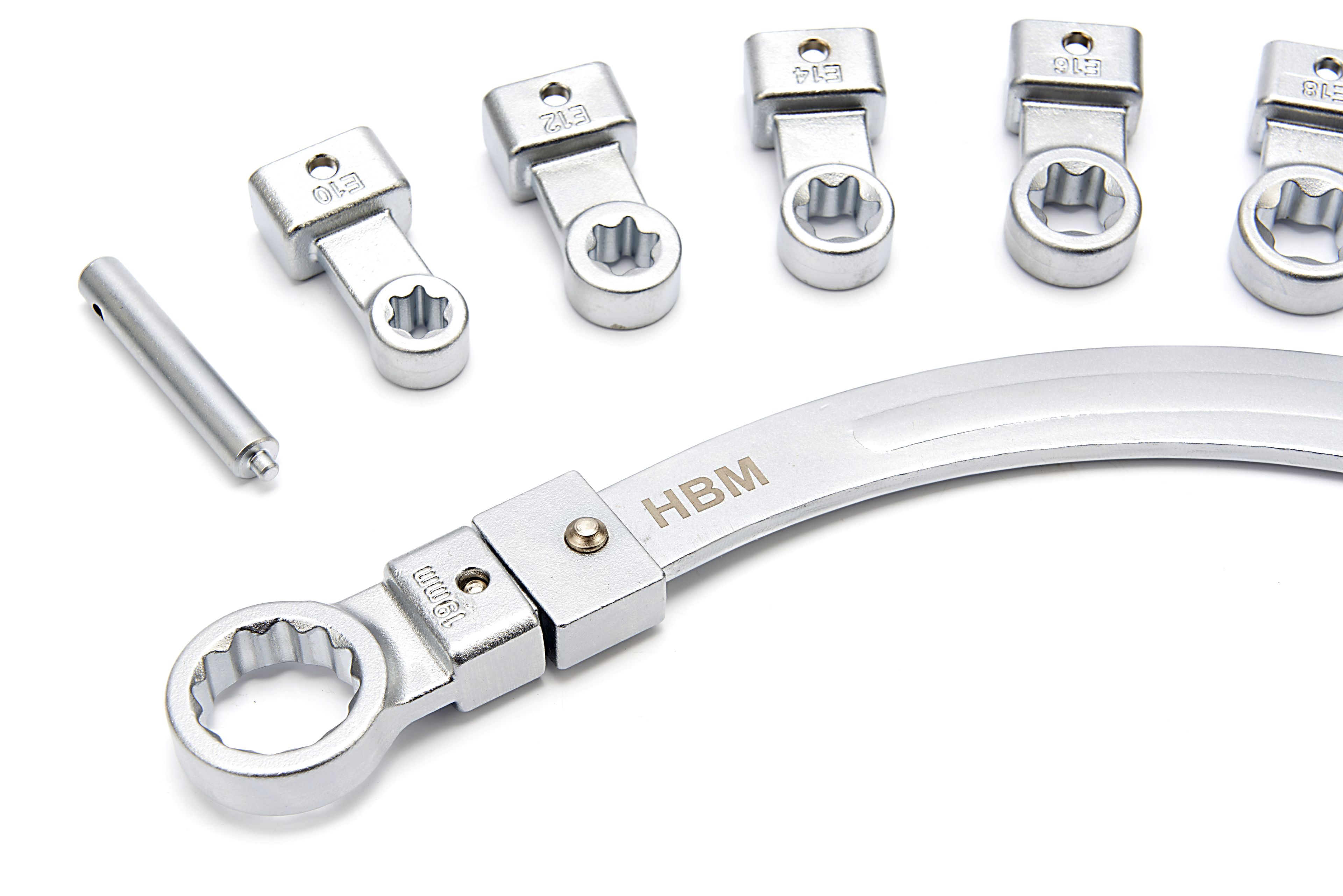 HBM Juego de llaves para correa en V, polea, multicanal, 15 piezas Image 5