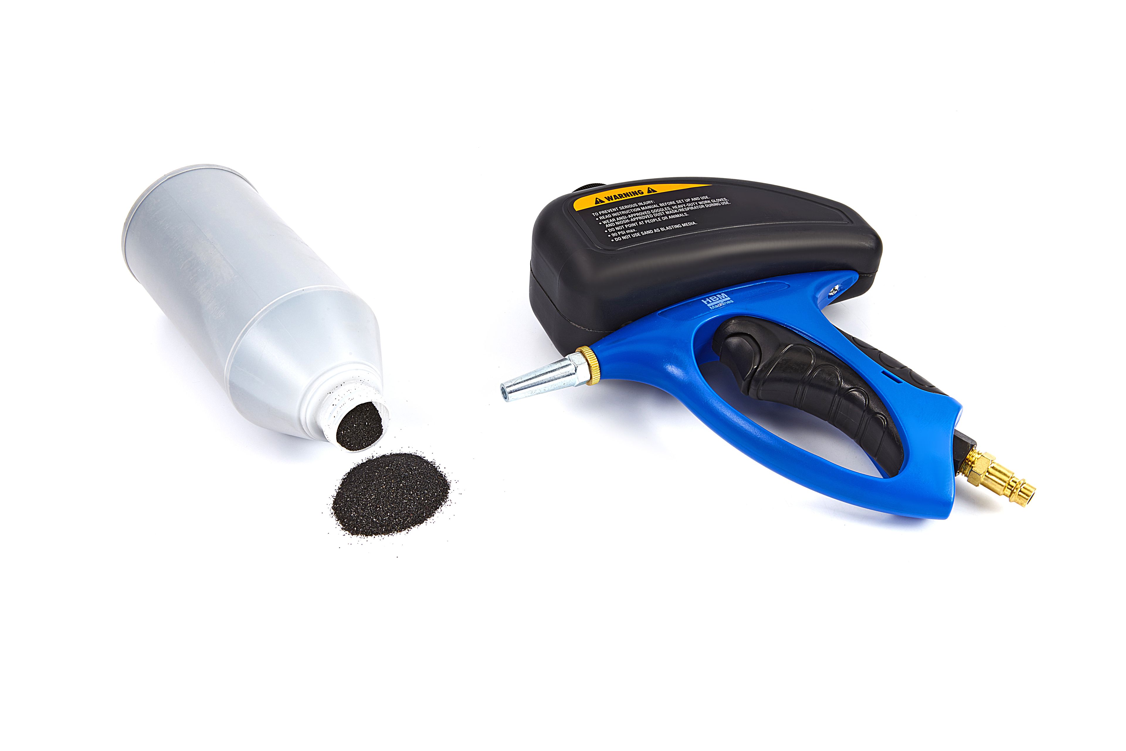 Pistolet de sablage par projection HBM (incl. 2 kg d'abrasif et 2 buses) Image 6