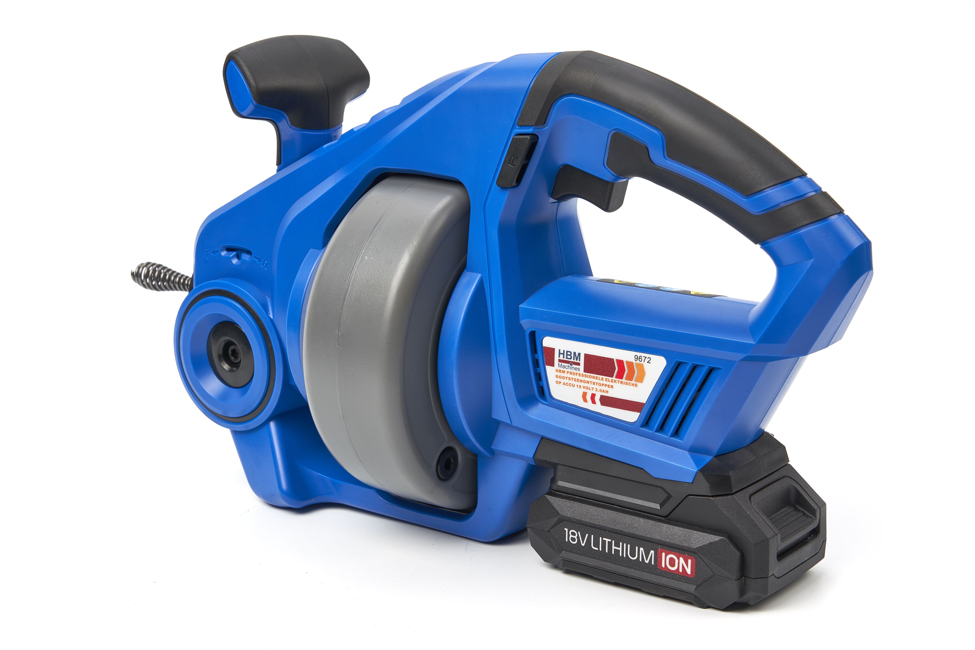 HBM Professionele Elektrische Gootsteenontstopper Op Accu 18 Volt 2,0AH Image 5
