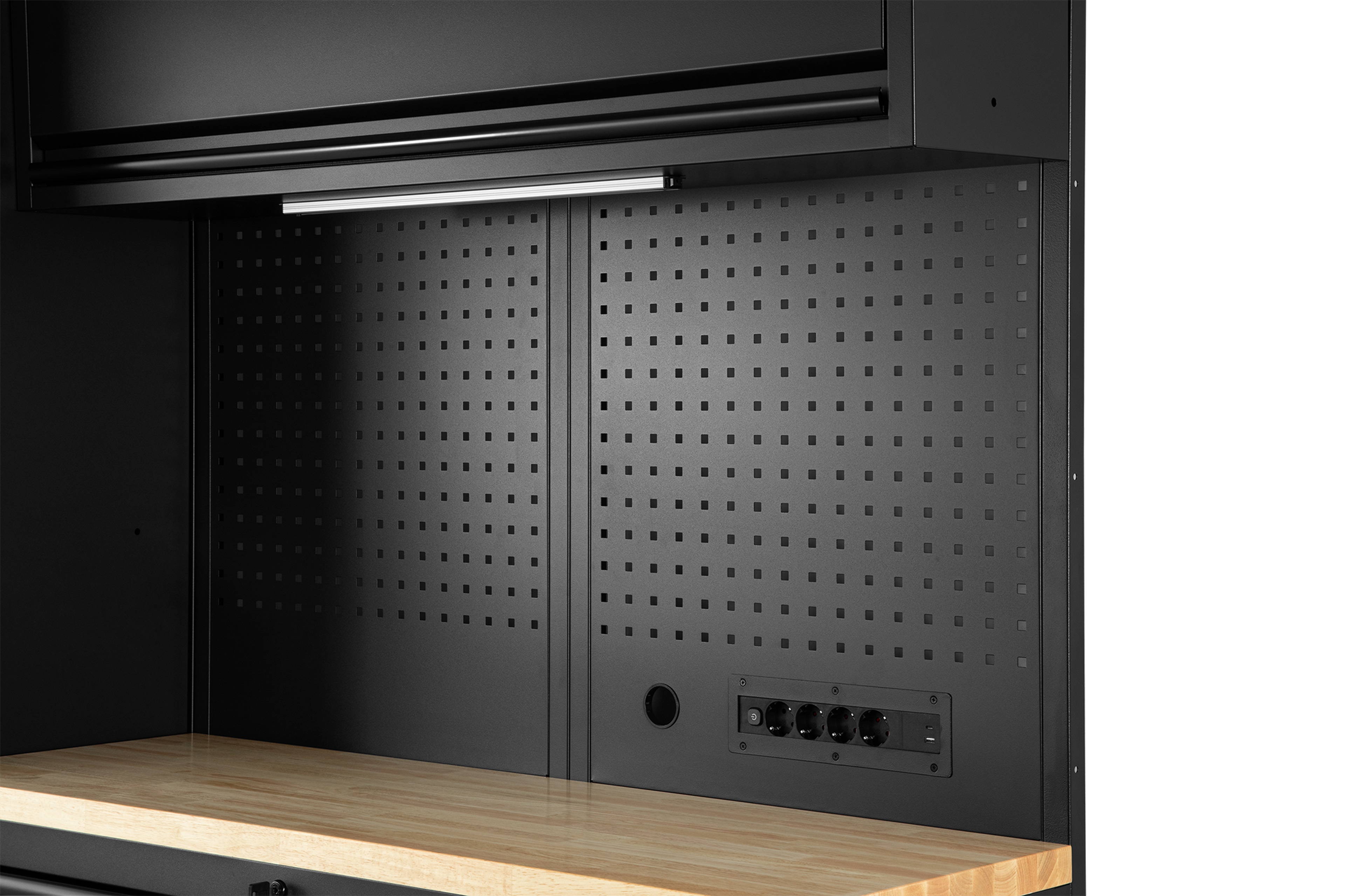 HBM modulair werkplaatssysteem 6-delig, zwart Image 12
