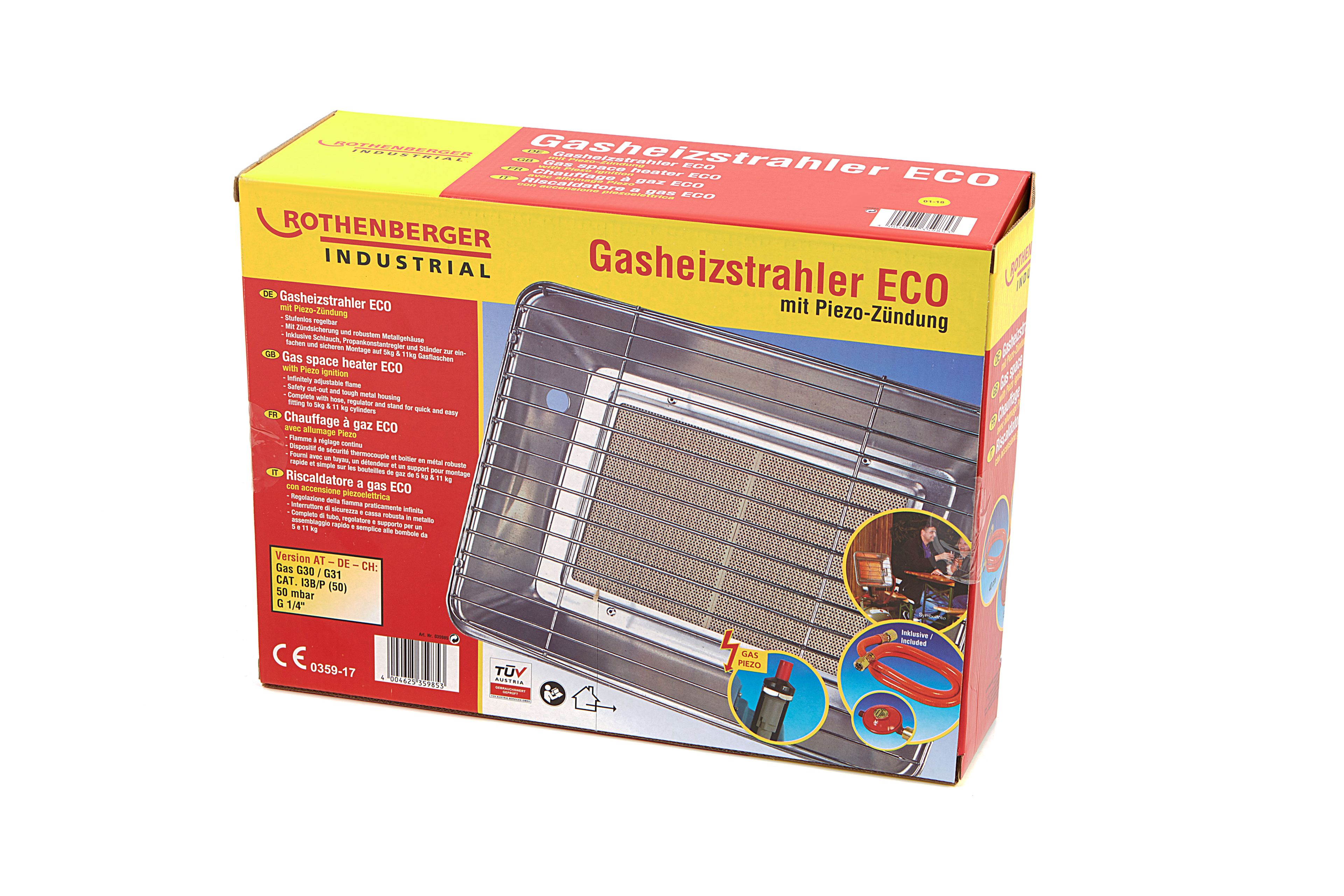 Rothenberger, Heater Gasstaalkachel Eco Met Piëzo Ontsteking Image 5