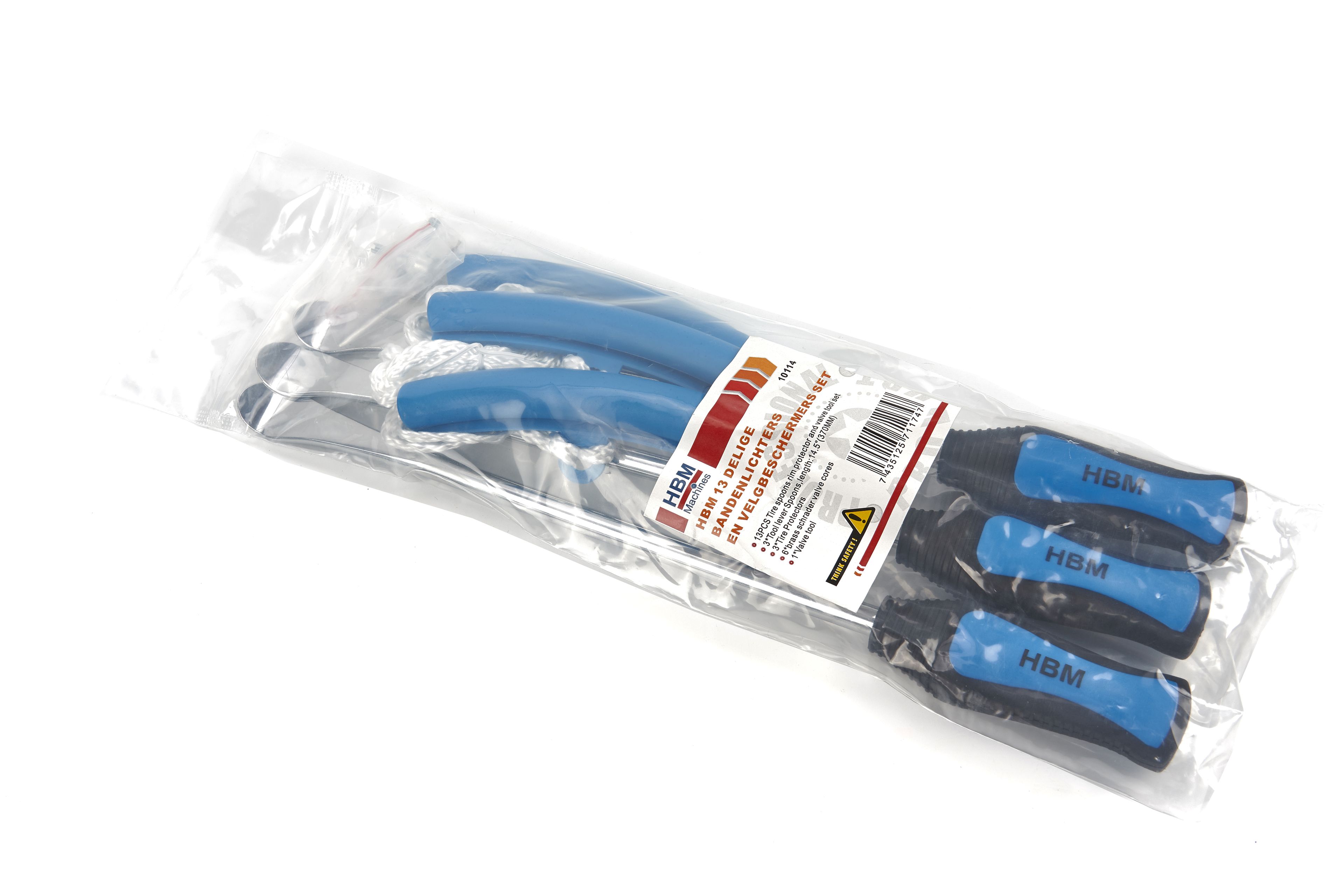 HBM Jeu de 13 pièces pour démonte-pneus et protège-jantes Image 6