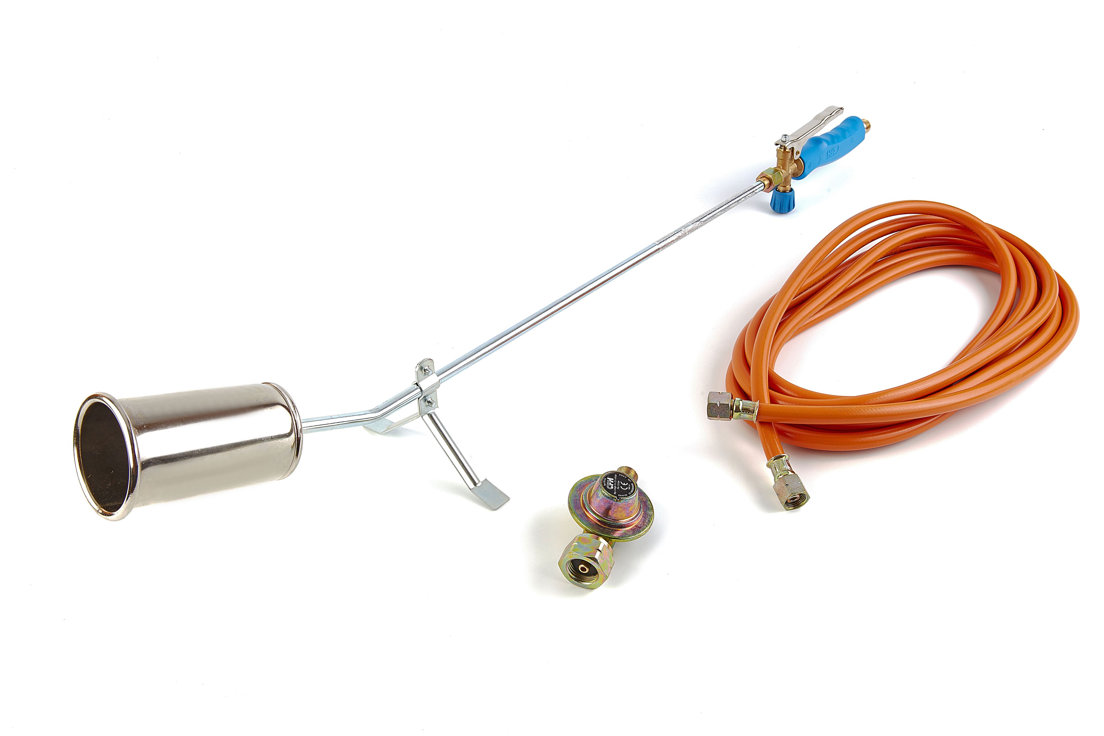 CFH Bruciatore 60 mm, Incl tubo 5 metri, regolatore di pressione, leva fiamma a risparmio energetico Image 3