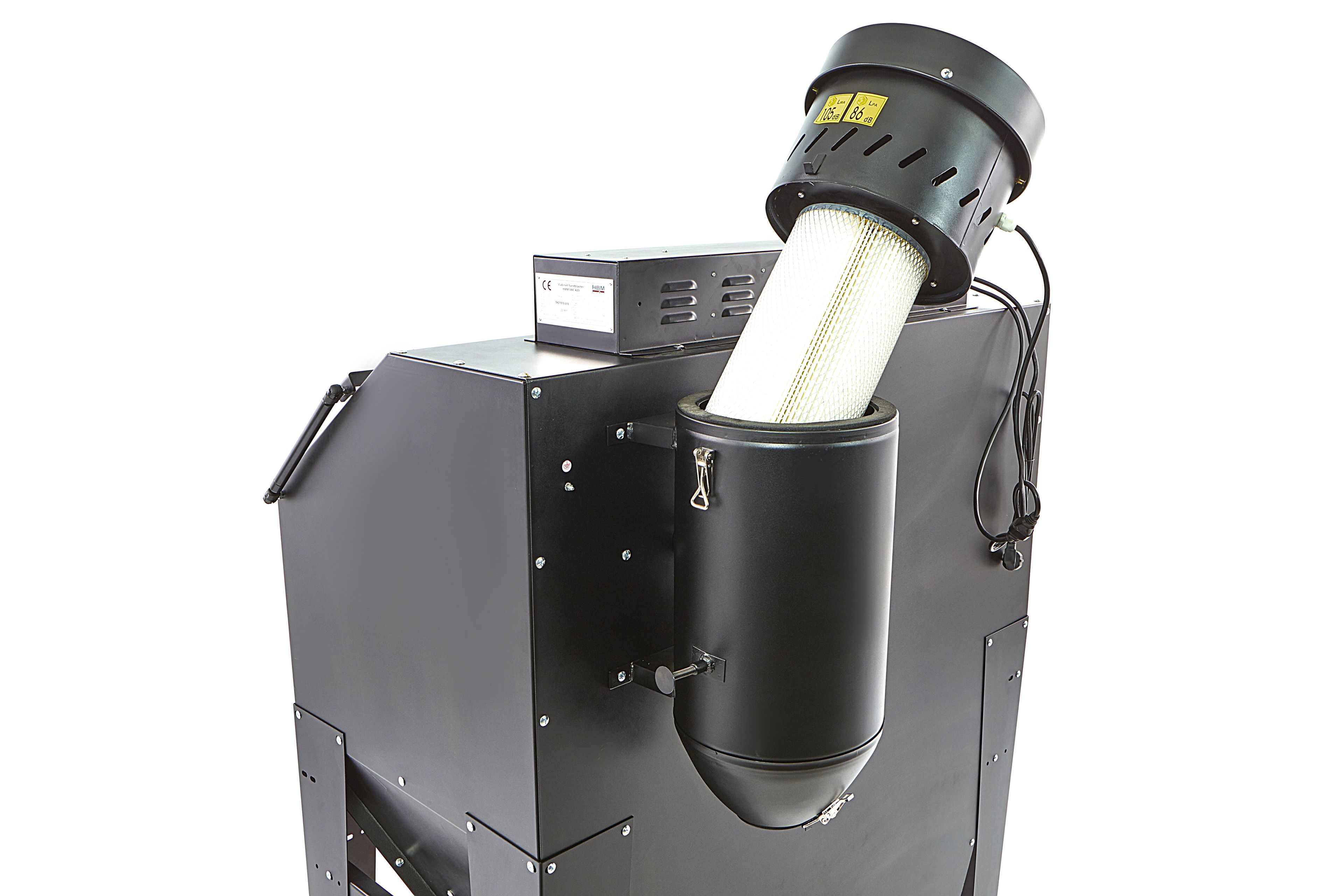 HBM cabine de sablage avec aspiration SBC 420/500 noir Image 14