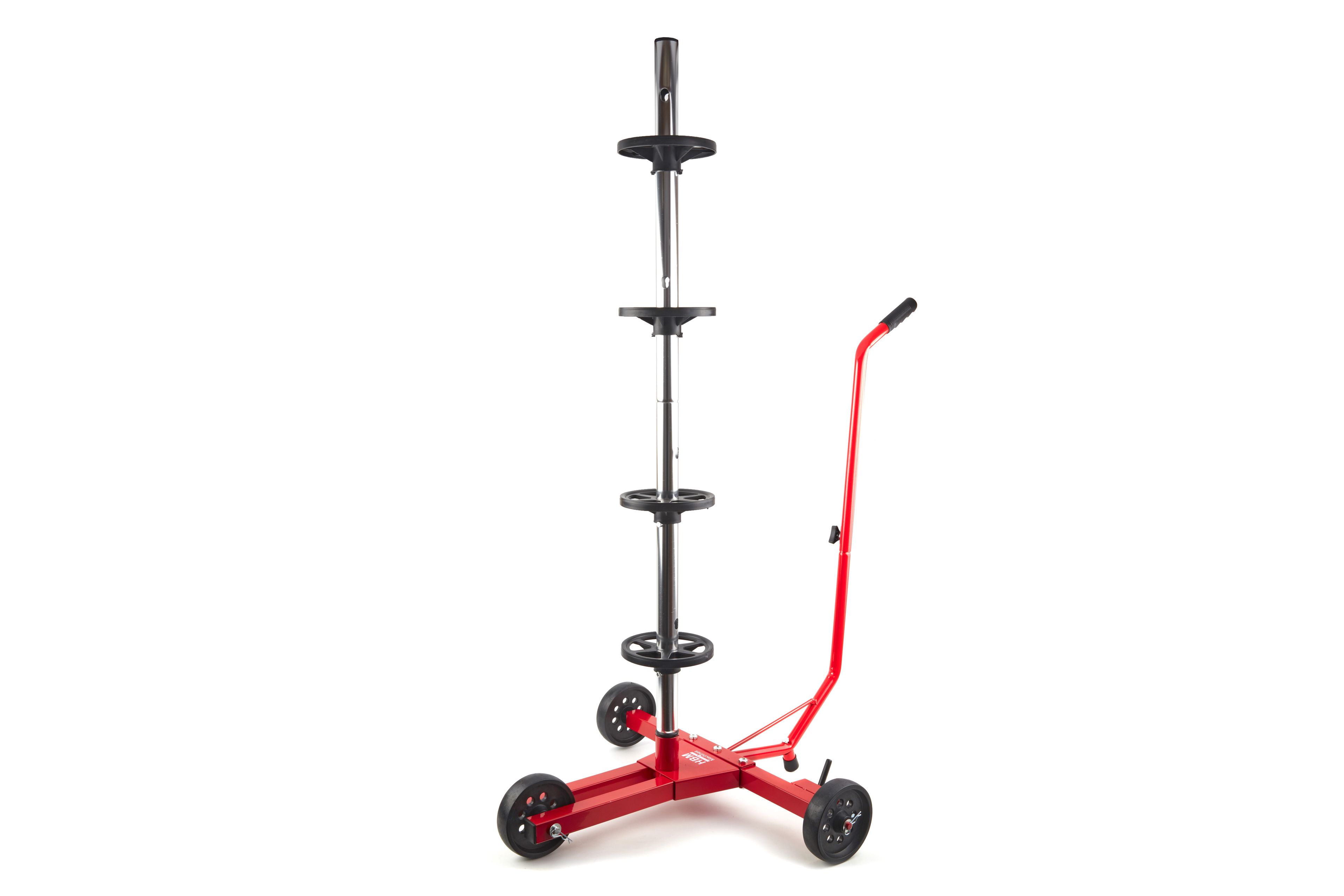 HBM Deluxe Rack móvil de almacenamiento de llantas para 4 llantas