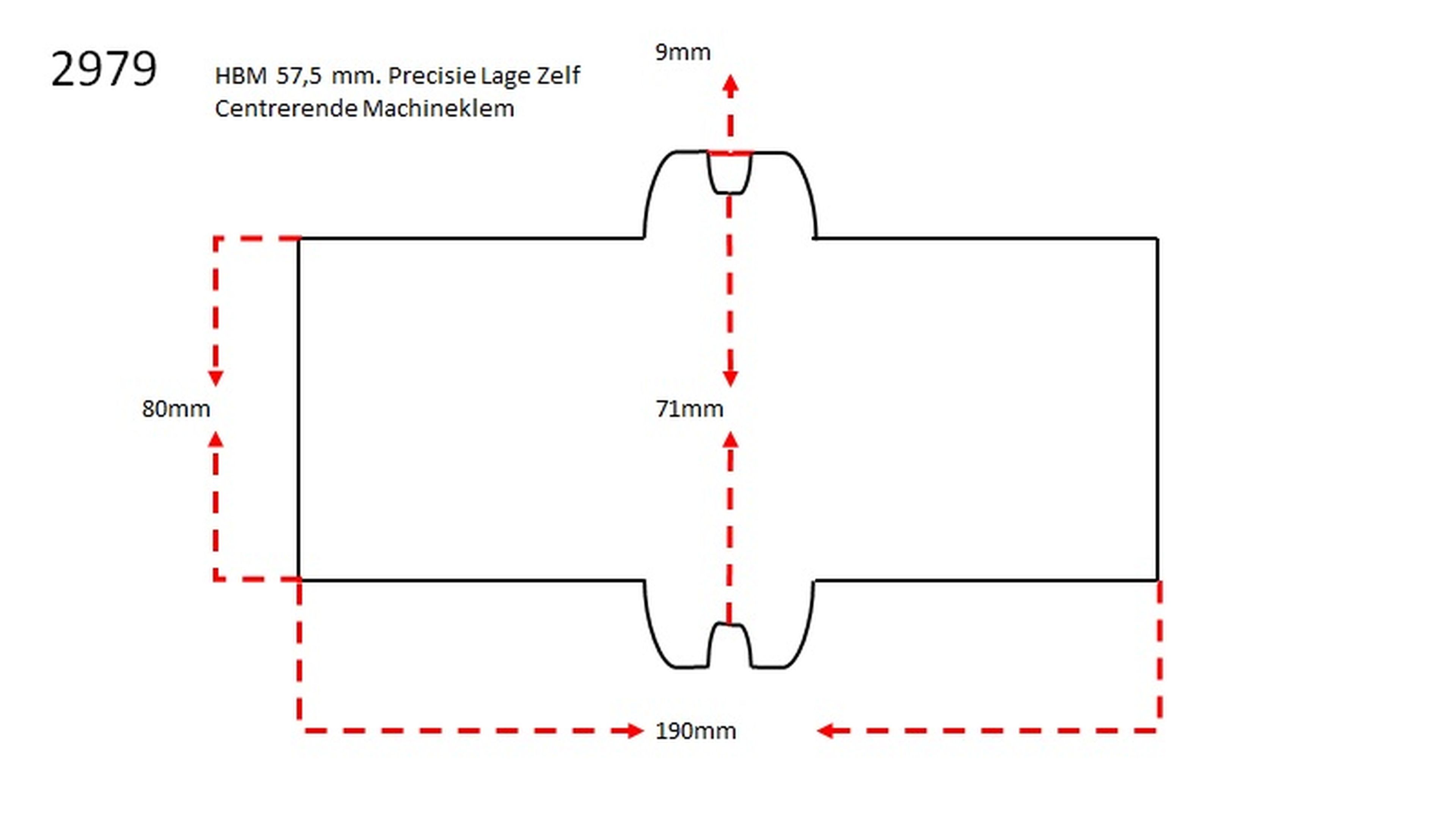 HBM Étau de machine de précision à faible auto-centrage de 70 mm Image 5