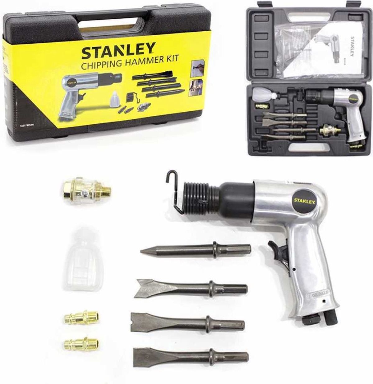 Stanley Druckluft-Hammerkit 1/4 Zoll 10-teilig