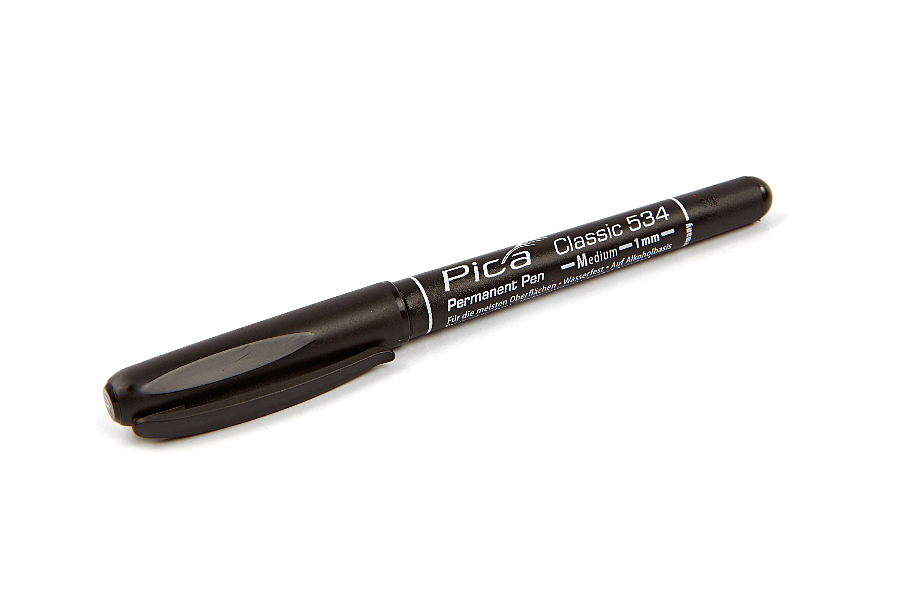 Pica 534/46 Permanent Pen 1,0 mm rund schwarz Image 2