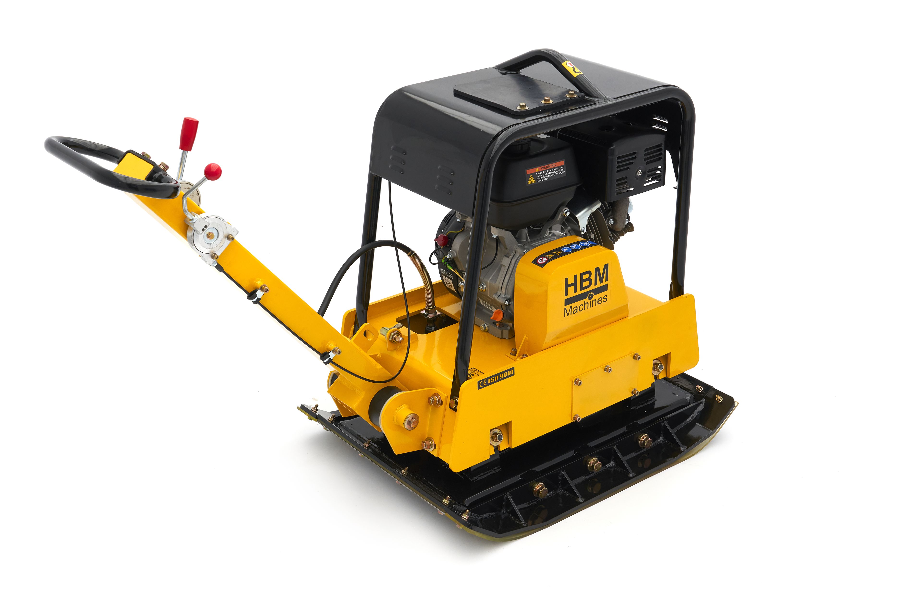 HBM Professional 13 HP - 38KN Plaque vibrante réversible 820 x 650 mm, y compris les roues et la plaque de protection de pavage Image 5