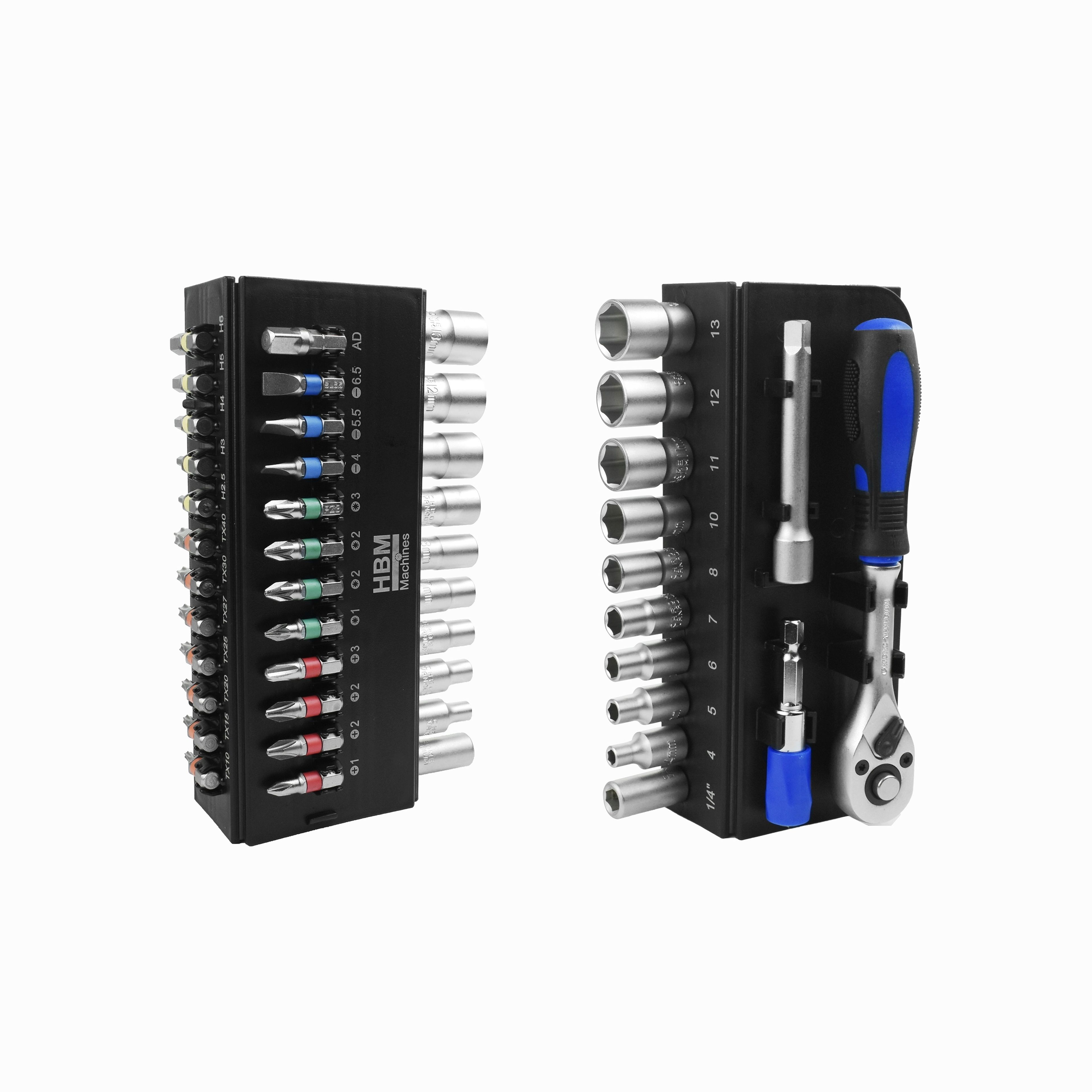HBM set di 37 pezzi 1/4 cricchetto e bit Image 3