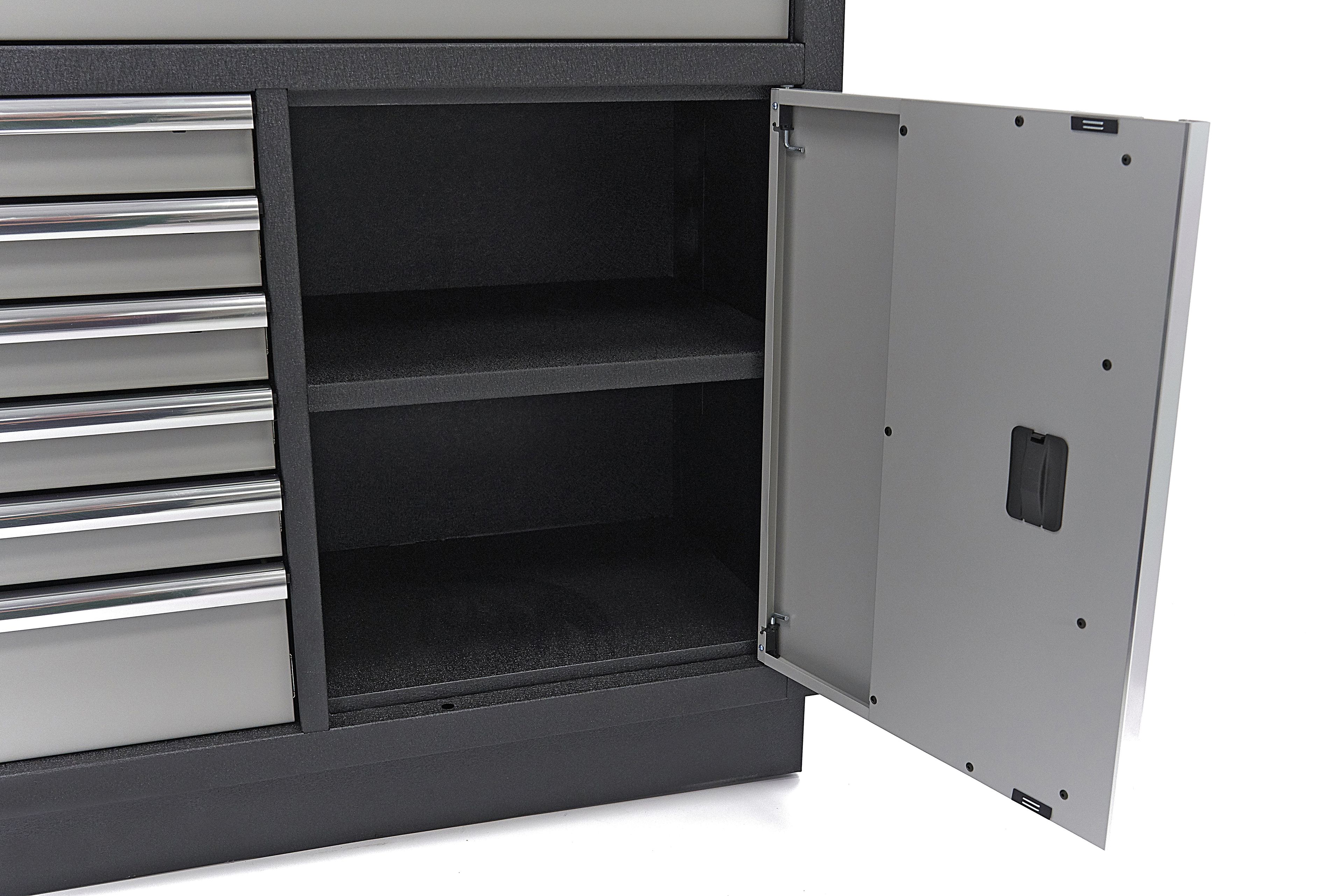 HBM 7 cassetti 132 cm. Armadio portautensili professionale, banco da lavoro con porta per attrezzatura da officina Image 16