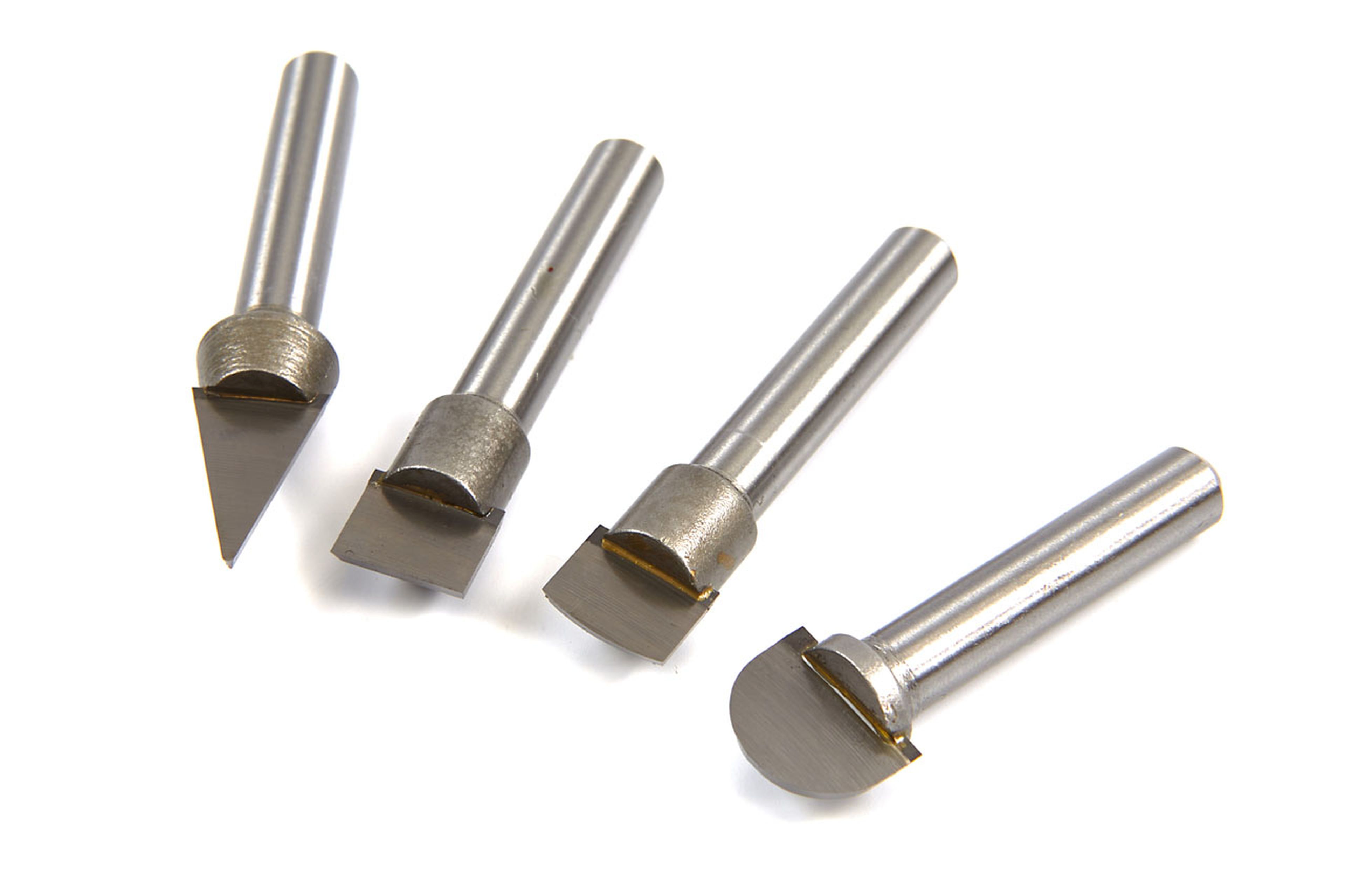 HBM 4er Set HM-Spitzen für Drechselmeißel