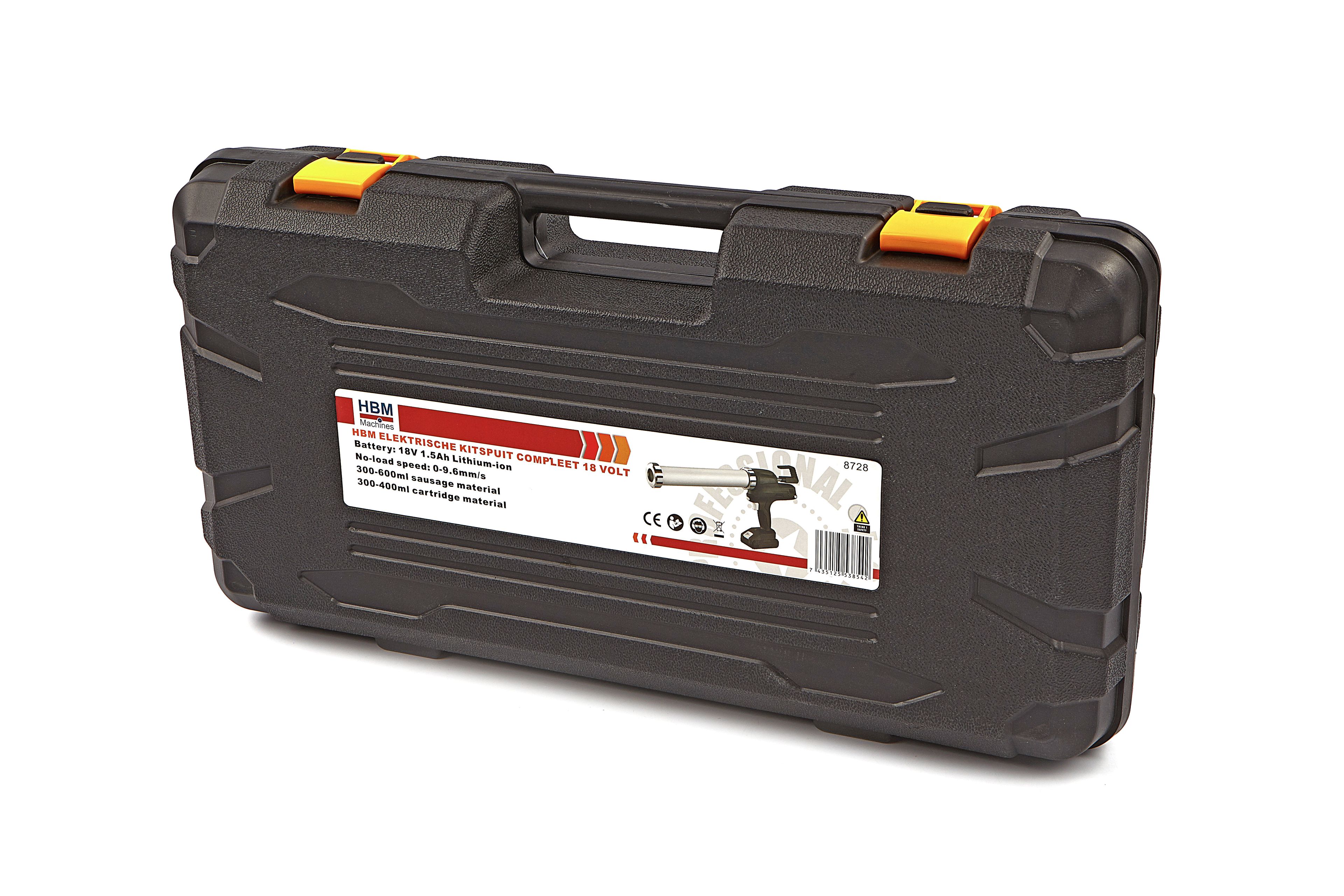 HBM Pistola elettrica per calafataggio completa 18 Volt Image 9