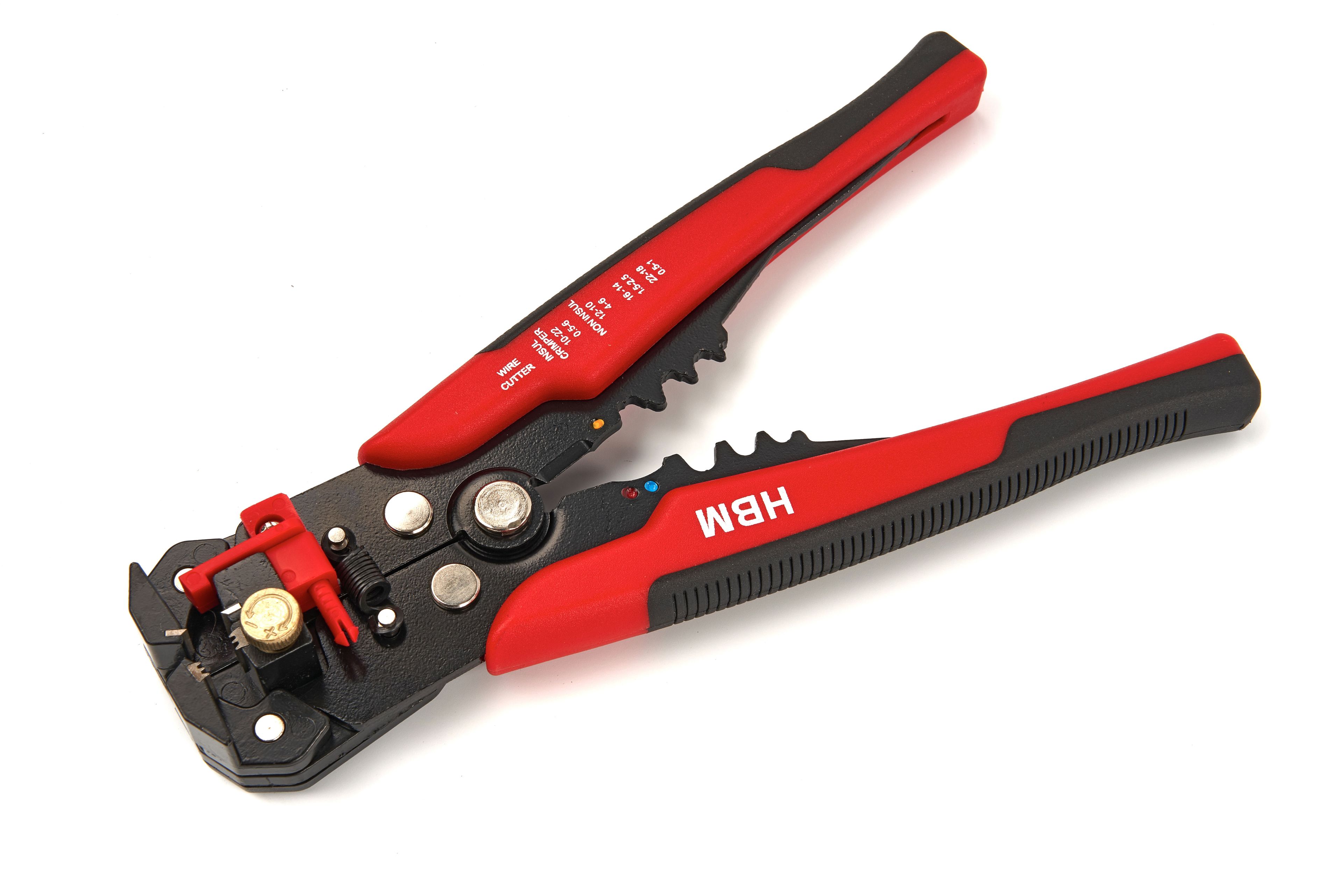 HBM 199 Delige Profi 4 in 1 Pinza Strippatrice Automatica con Funzione di Taglio e Crimpatura Inclusa 199 Terminali per Cavi Image 5