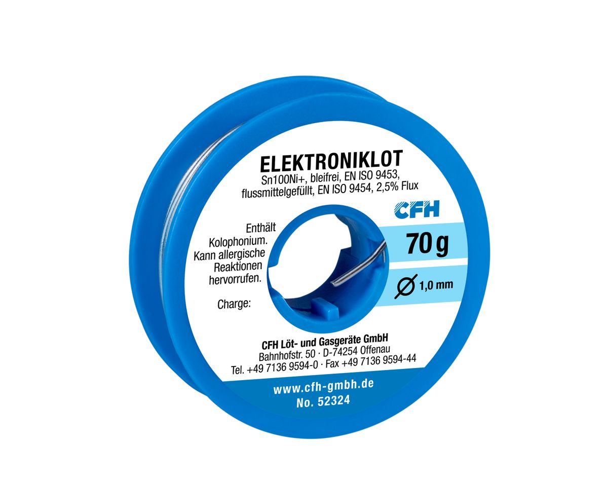 CFH Soudure électronique sans plomb 70 Gram EL 324