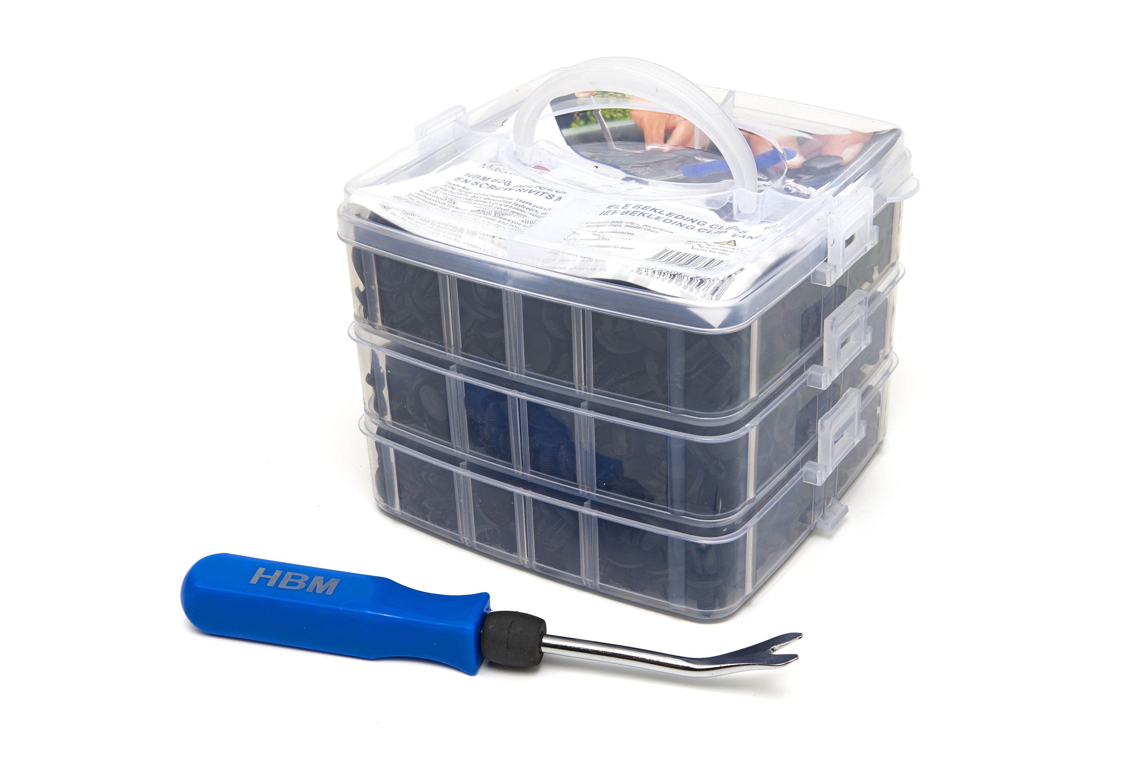 HBM Set de clips universels pour tapisseries et rivets à vis de 620 pièces, avec pince à clips pour tapisseries Image 6